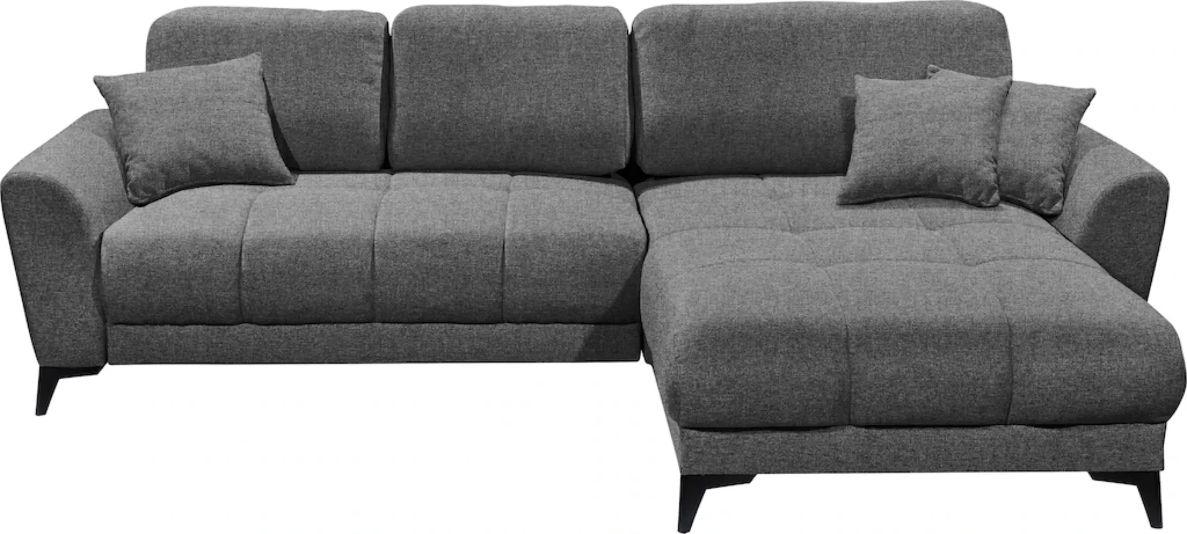 ED EXCITING DESIGN Ecksofa »Bern L-Form«, mit Bettfunktion, Bettkasten & 3 günstig online kaufen