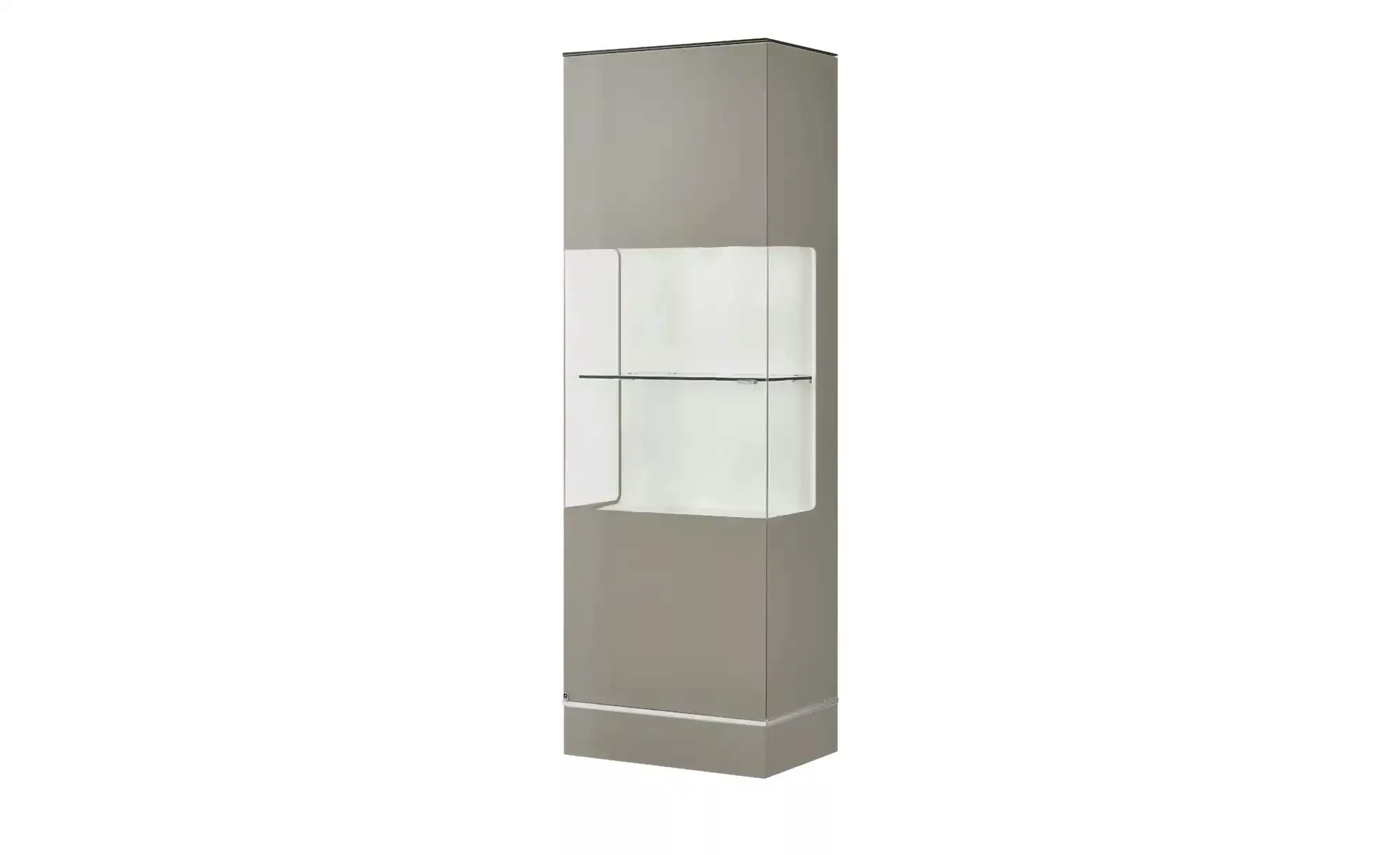 LEONARDO Vitrine  Cube ¦ braun ¦ Maße (cm): B: 63 H: 192 T: 42 Kommoden & S günstig online kaufen