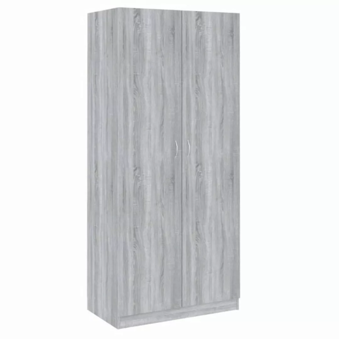 vidaXL Kleiderschrank Kleiderschrank Grau Sonoma 90x52x200 cm Holzwerkstoff günstig online kaufen