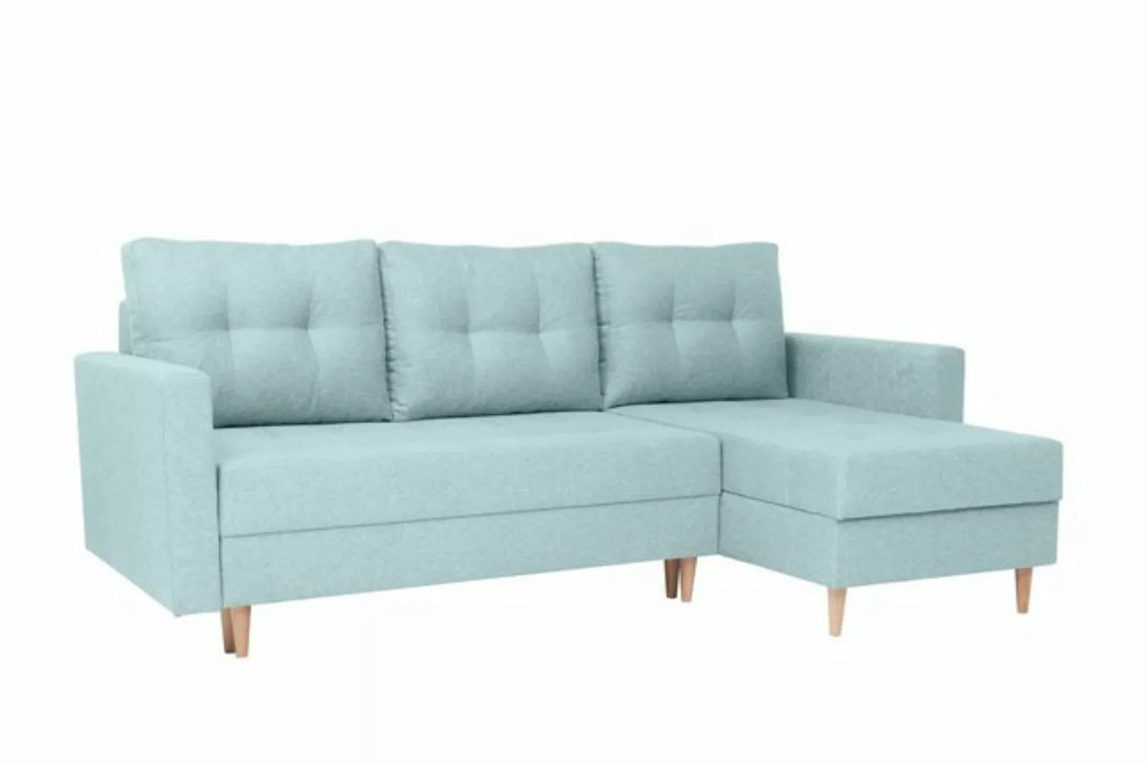 Furnix Schlafsofa CASIOPEIA L-Form Polstercouch mit Schlaffunktion, mit 2 B günstig online kaufen