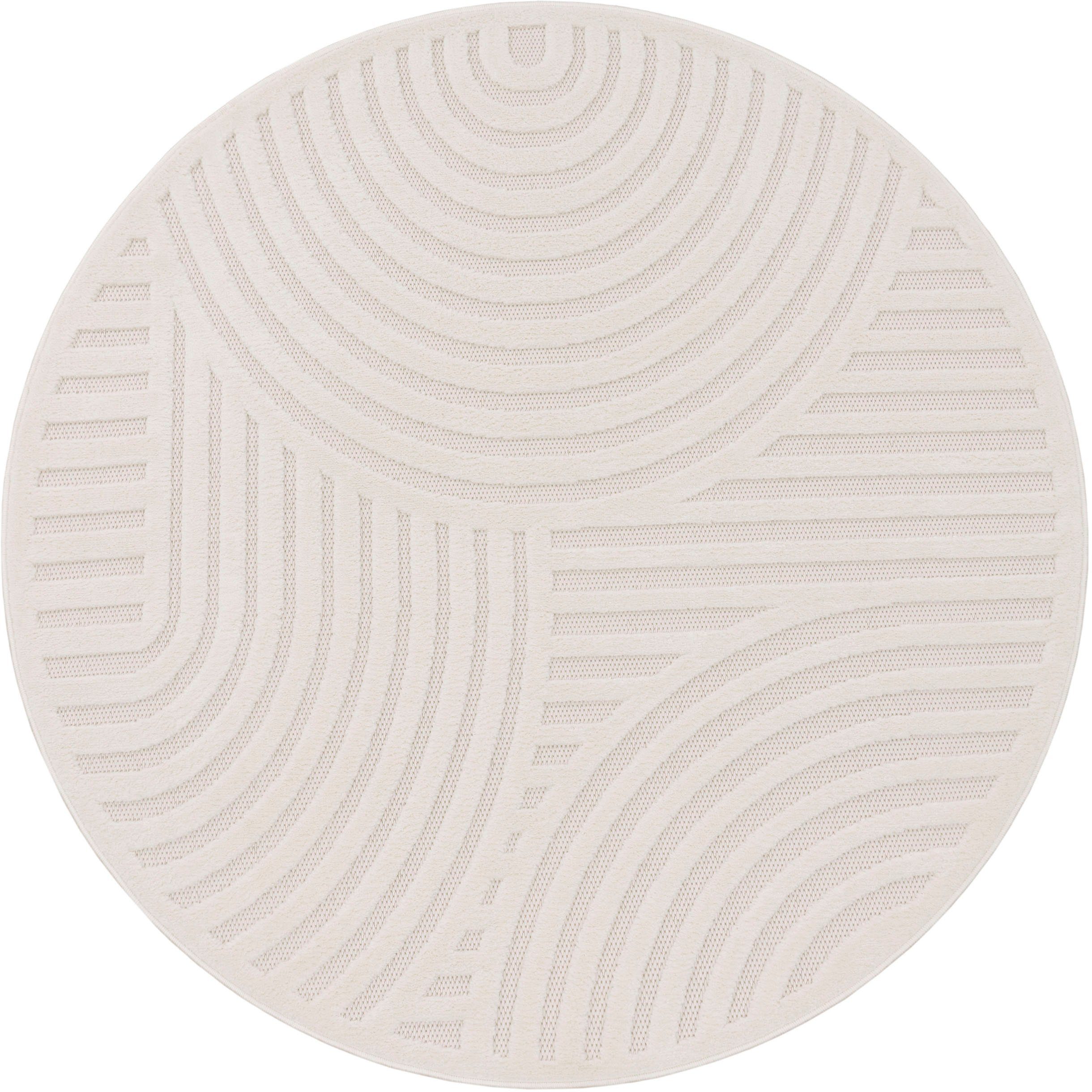 Paco Home Teppich Livorno 674, rund, günstig online kaufen