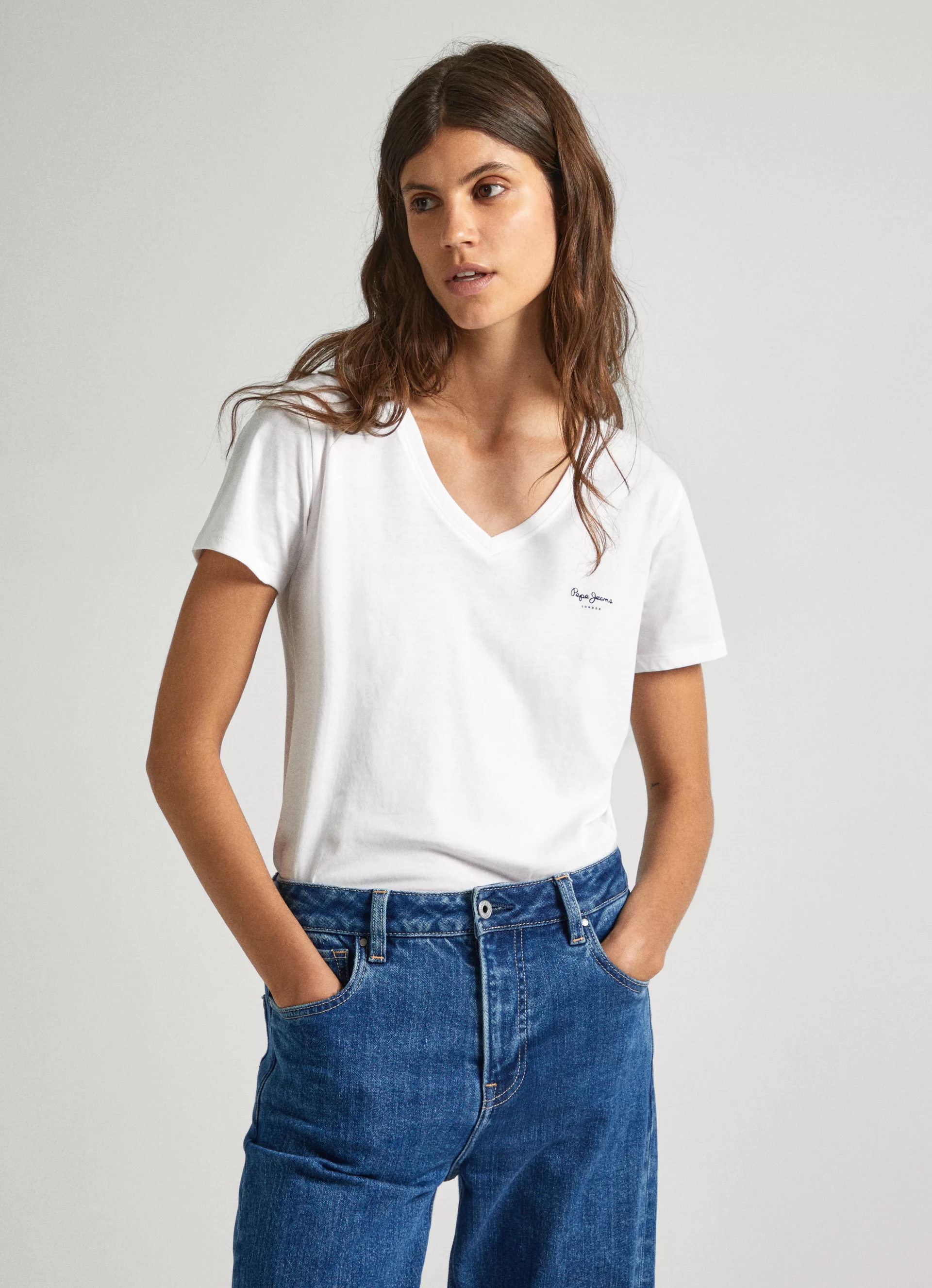 Pepe Jeans V-Shirt "LORETTE V-NECK" günstig online kaufen