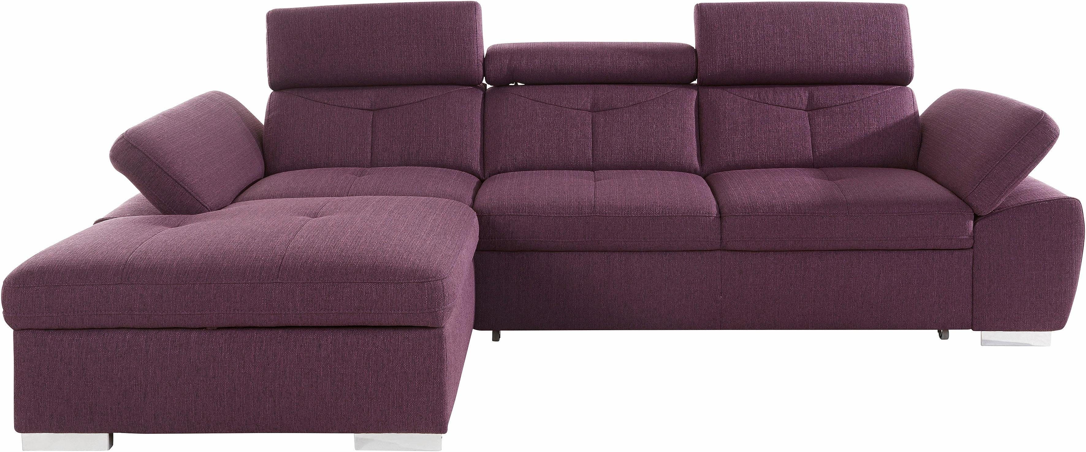 exxpo - sofa fashion Ecksofa "Spring, super bequem, mit Armteil- und Kopfte günstig online kaufen