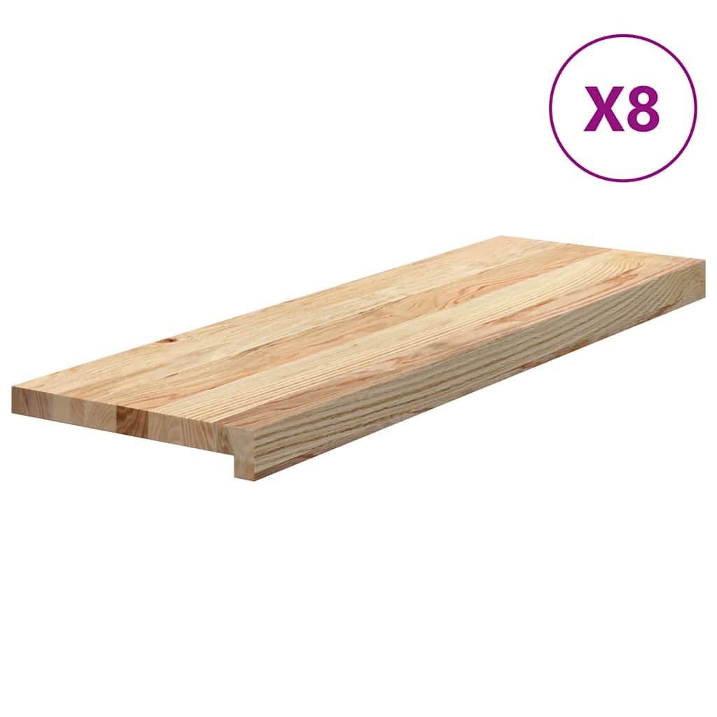 vidaXL Stufenmatte Treppenstufen 8 Stk. Unbehandelt günstig online kaufen