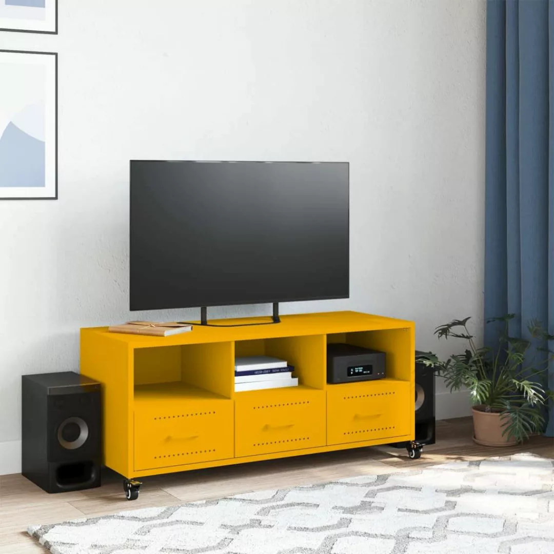 vidaXL TV-Schrank TV-Schrank Senfgelb 100,5x39x43,5 cm günstig online kaufen