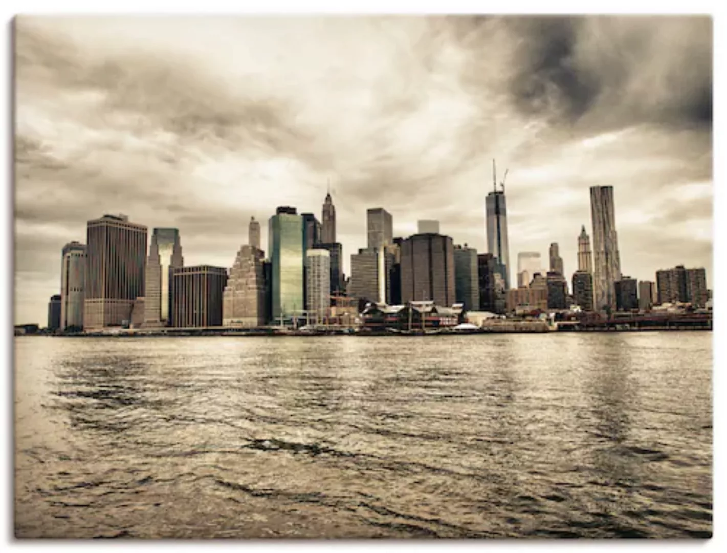 Artland Wandbild "Lower Manhattan Skyline", Amerika, (1 St.), als Leinwandb günstig online kaufen