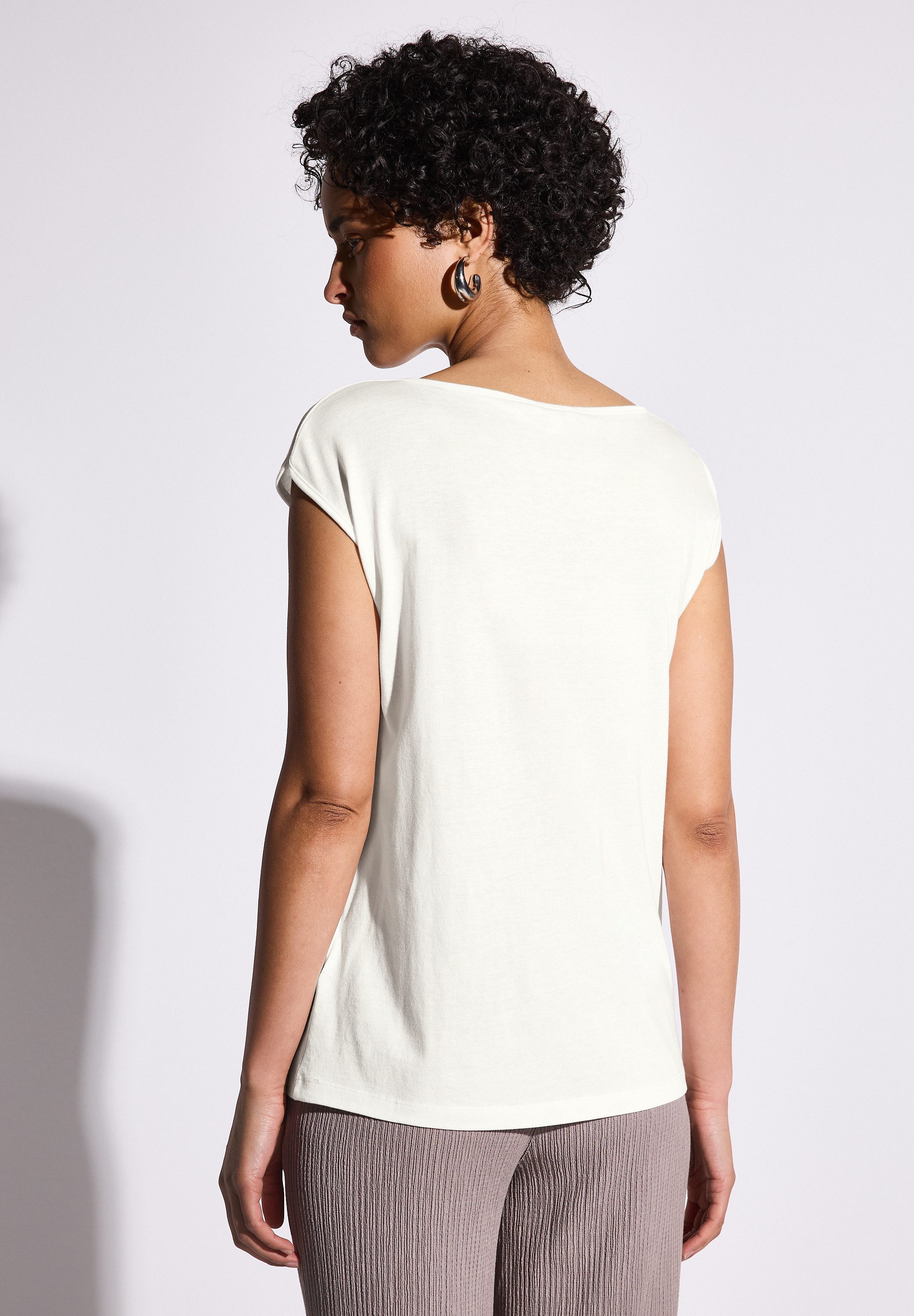 STREET ONE T-Shirt, mit U-Boot-Ausschnitt günstig online kaufen