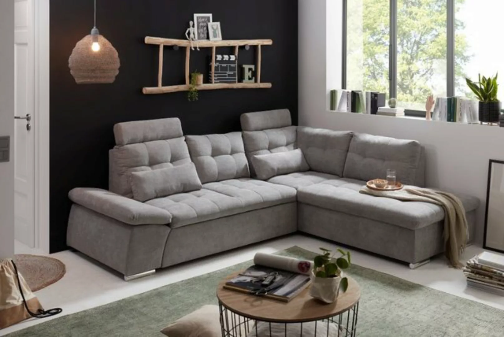 ED EXCITING DESIGN Ecksofa Nalo, mit Schlaffunktion günstig online kaufen