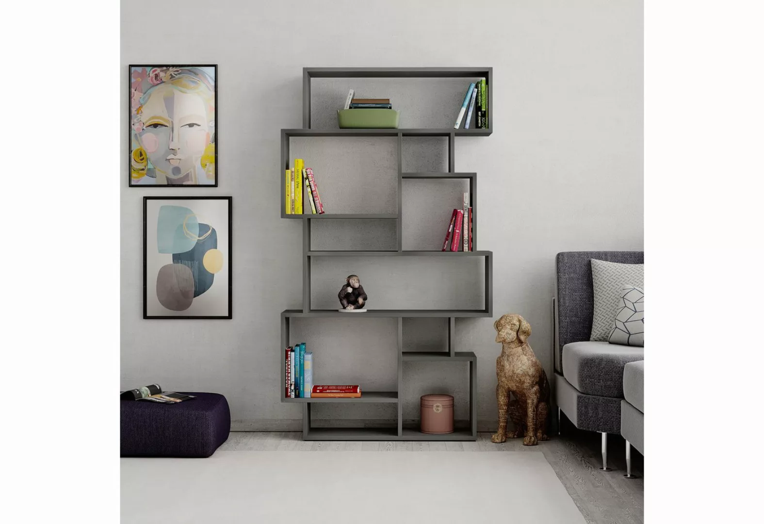 Decortie Bücherregal Karmato, Modernes Bücherregal Display Unit, 96 x 25,5 günstig online kaufen