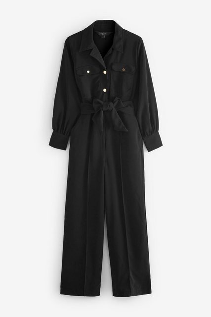 Next Jumpsuit Langärmeliger Overall mit Gürtel (1-tlg) günstig online kaufen