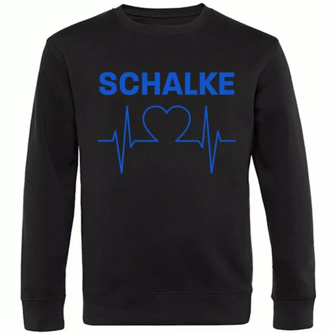 multifanshop Sweatshirt Schalke - Herzschlag - Pullover günstig online kaufen