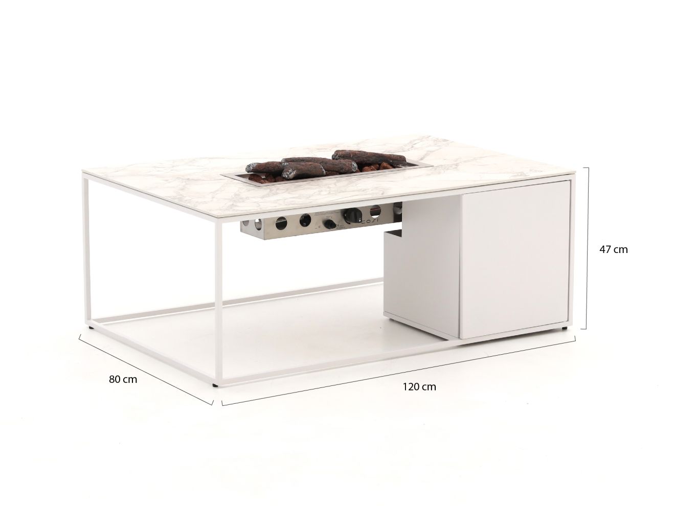 Cosidesign Line Lounge Feuertisch 120x80x47 cm günstig online kaufen