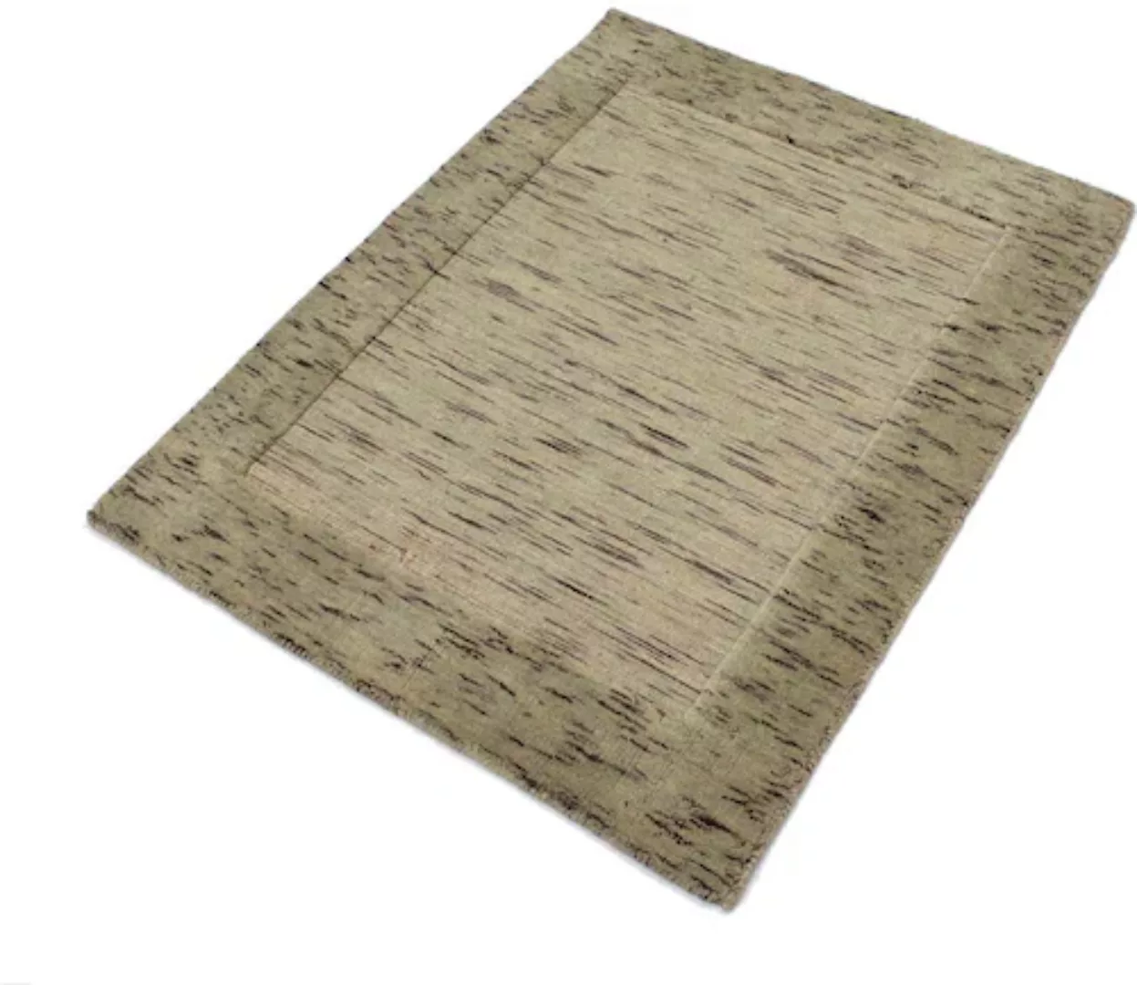 morgenland Wollteppich »Loribaft Teppich handgewebt silber«, rechteckig günstig online kaufen