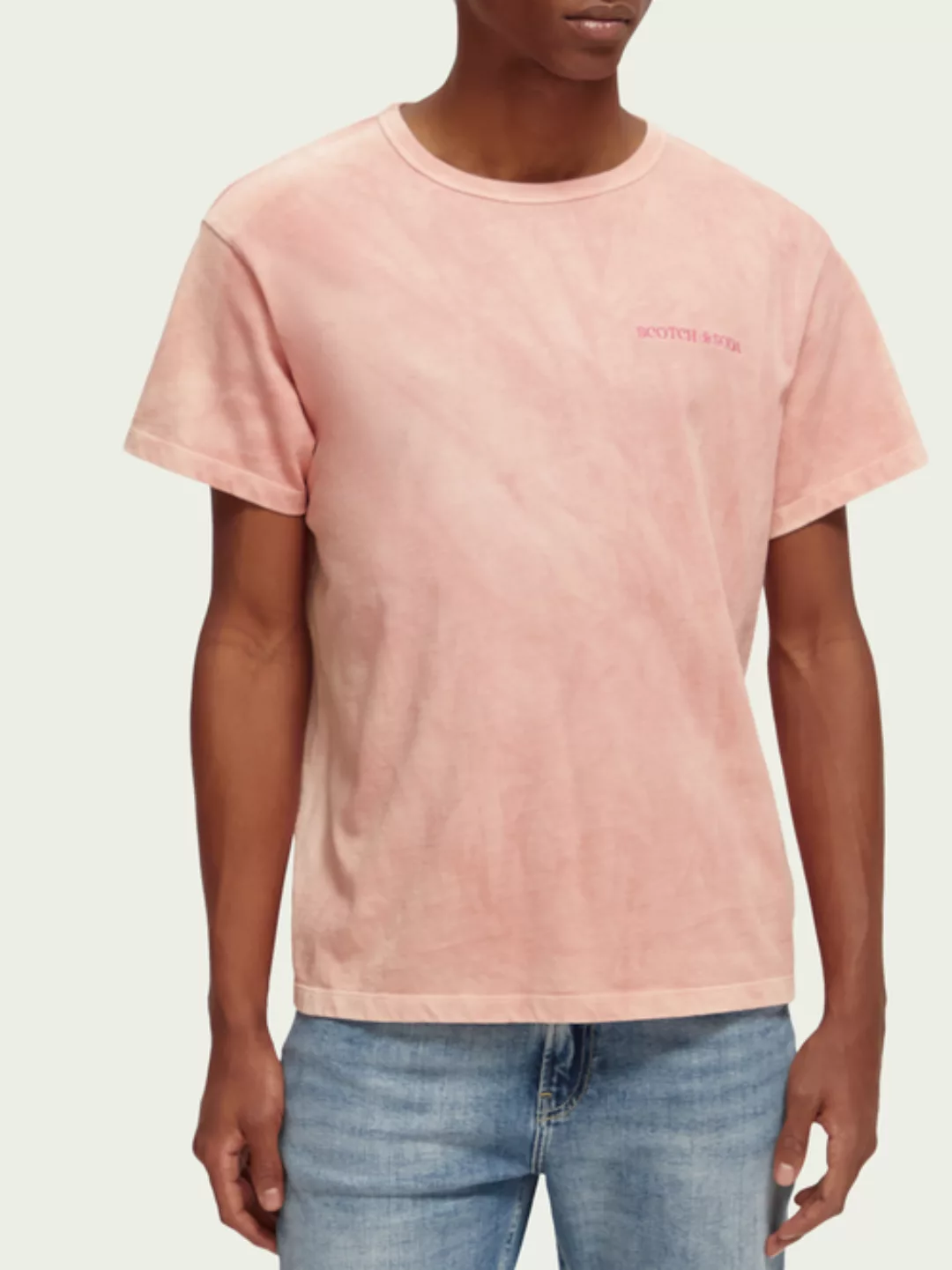 Scotch & Soda Pflanzengefärbtes Unisex-T-Shirt günstig online kaufen