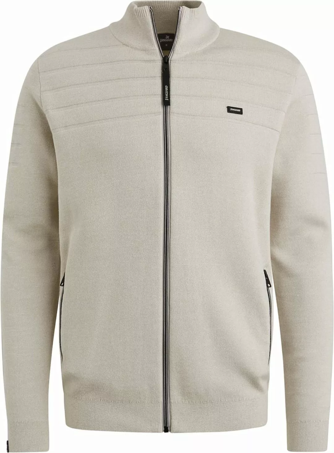 Vanguard Strickjacke Baumwolle-Modal-Mischung Beige - Größe XL günstig online kaufen