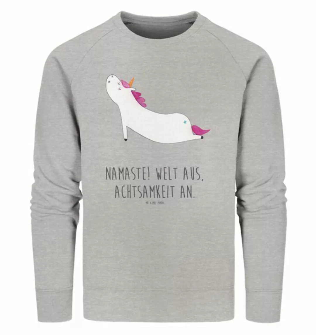 Mr. & Mrs. Panda Longpullover Größe XXL Einhorn Yoga - Heather Grey - Gesch günstig online kaufen