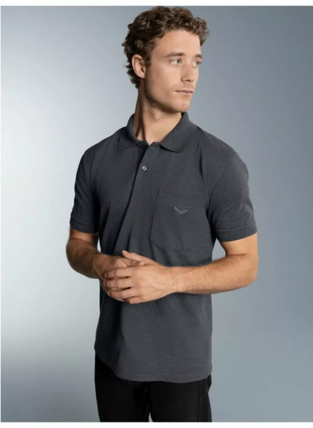 Trigema Poloshirt "TRIGEMA Polohemd mit Brusttasche" günstig online kaufen