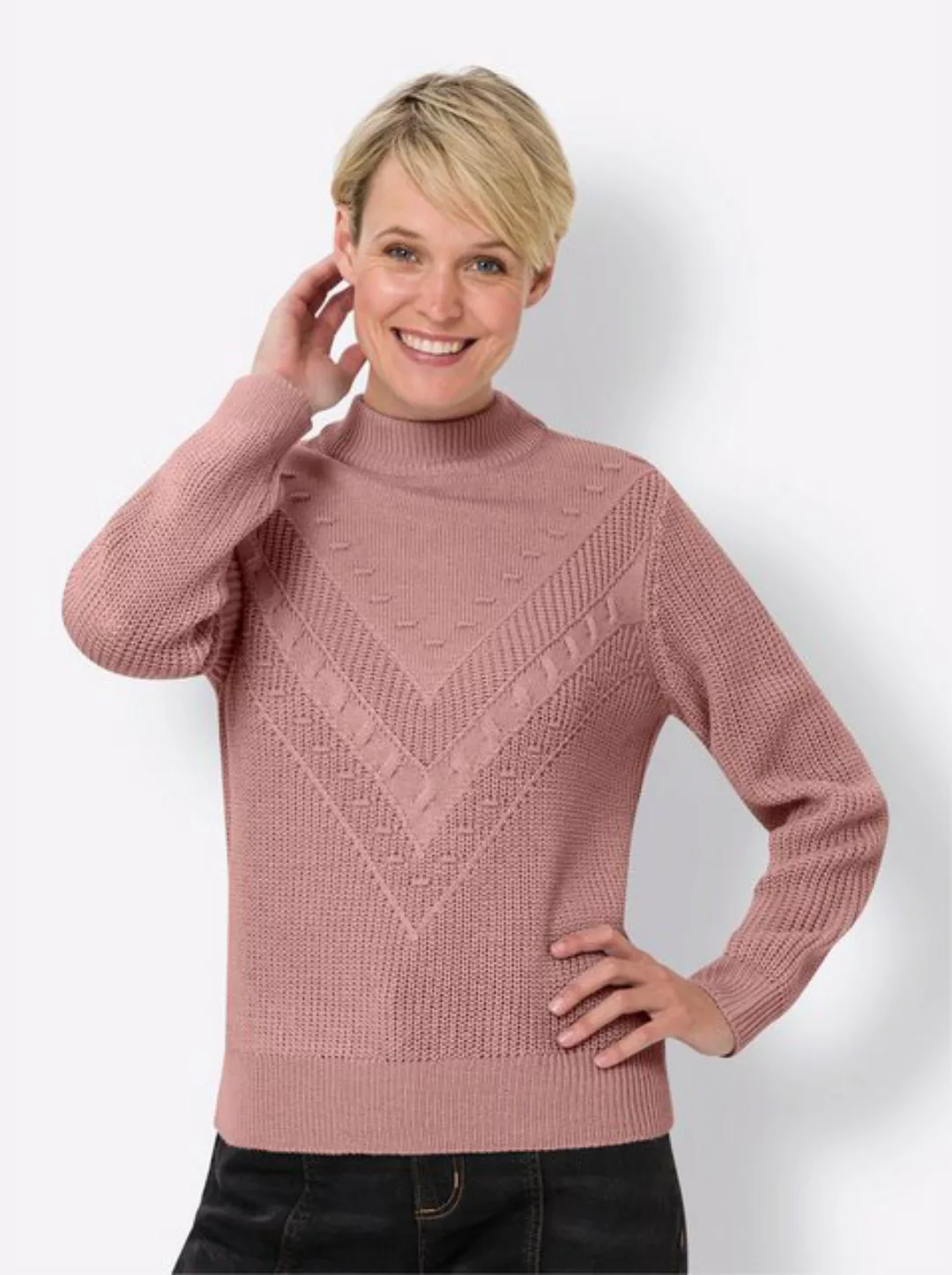 Classic Basics Stehkragenpullover "Langarm-Pullover" günstig online kaufen