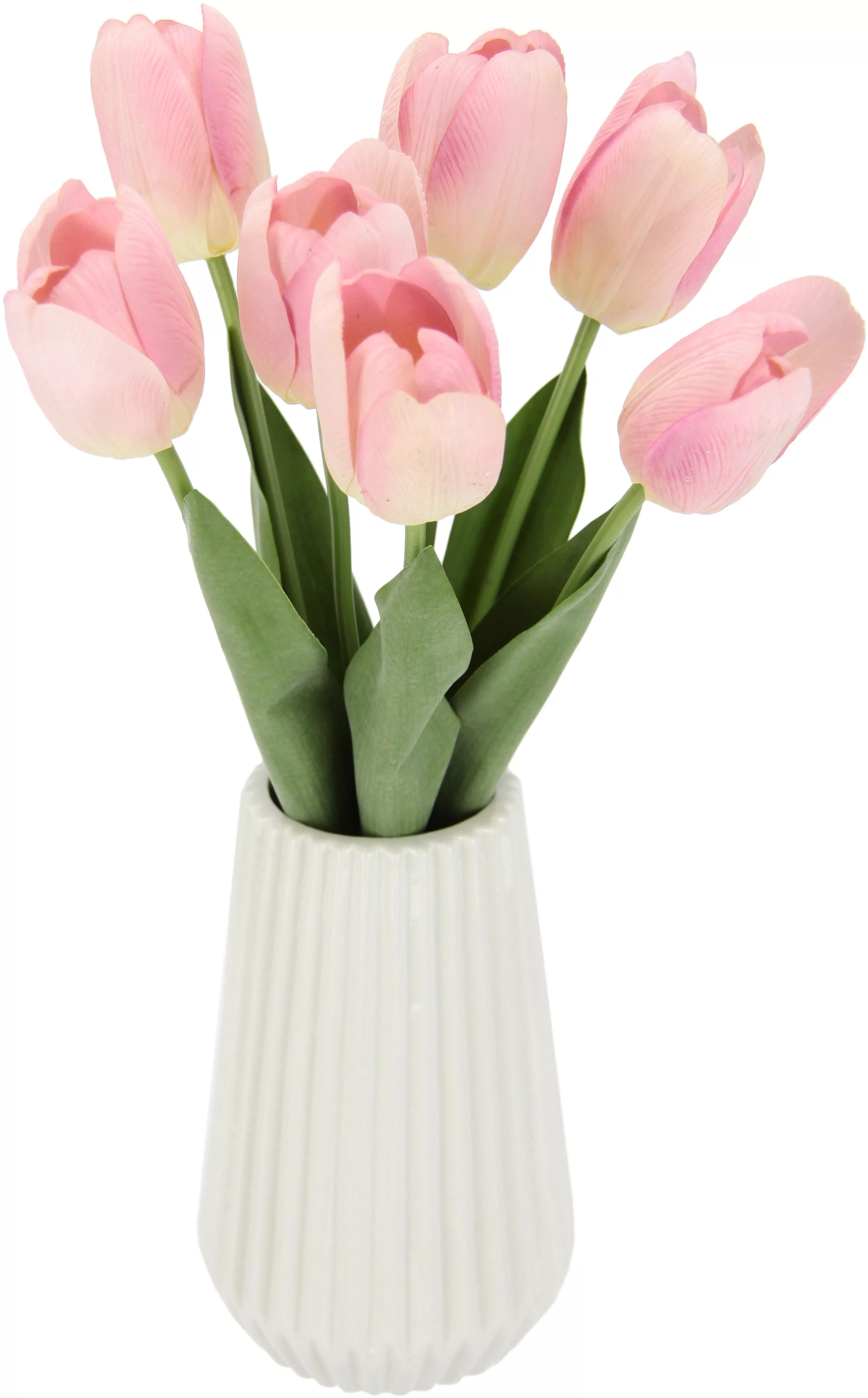 I.GE.A. Kunstblume "Real-Touch-Tulpen", Vase aus Keramik günstig online kaufen