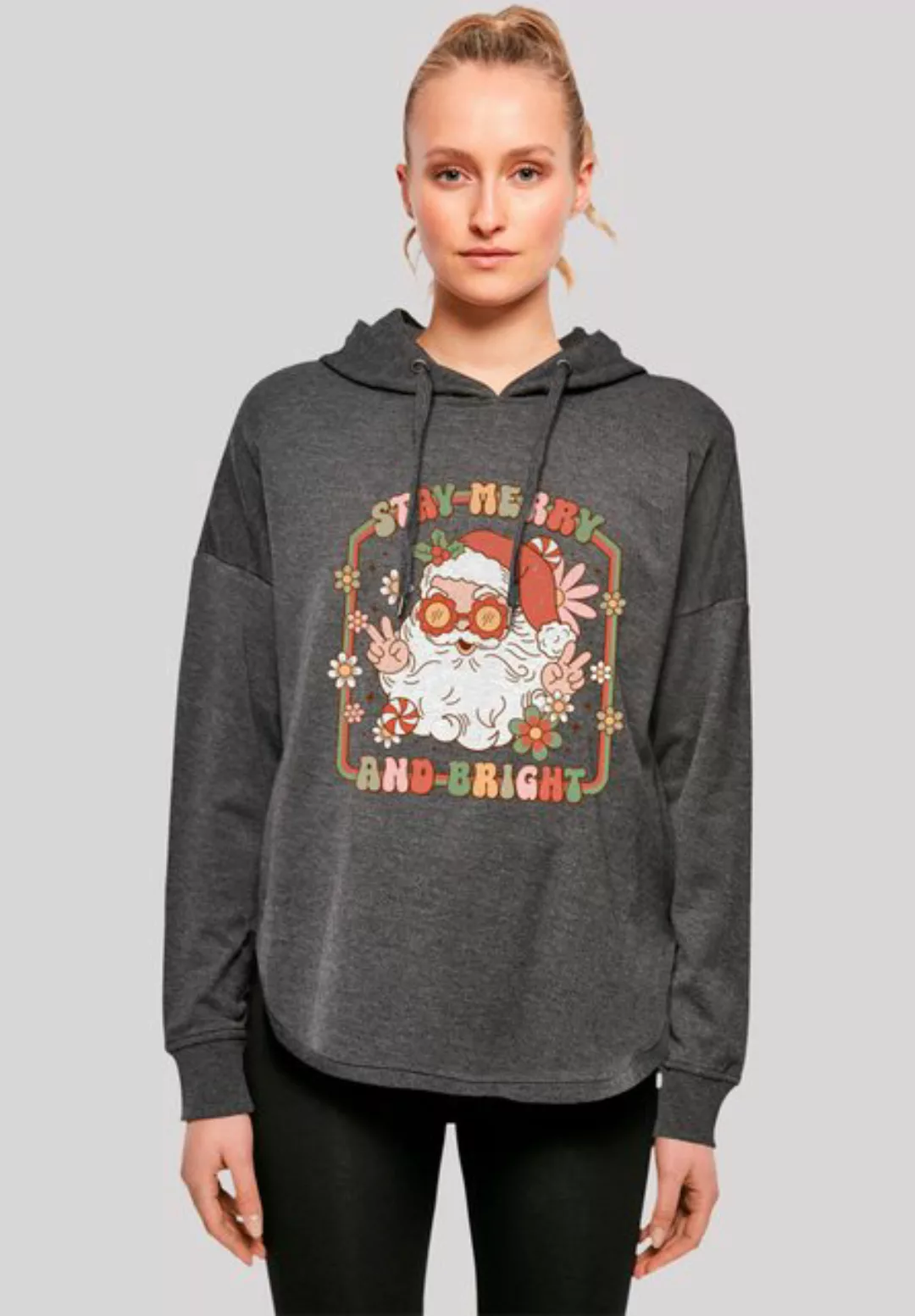 F4NT4STIC Kapuzenpullover "Stay Merry And Bright Hippie Santa", Premium Qua günstig online kaufen