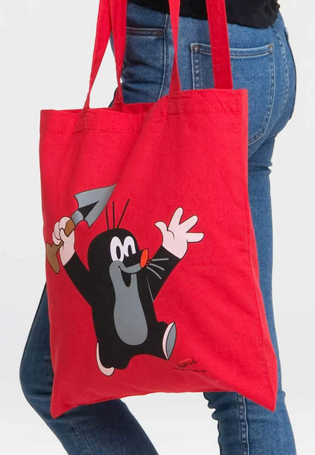 LOGOSHIRT Henkeltasche "Baumwolltasche Der kleine Maulwurf", mit coolem Dru günstig online kaufen