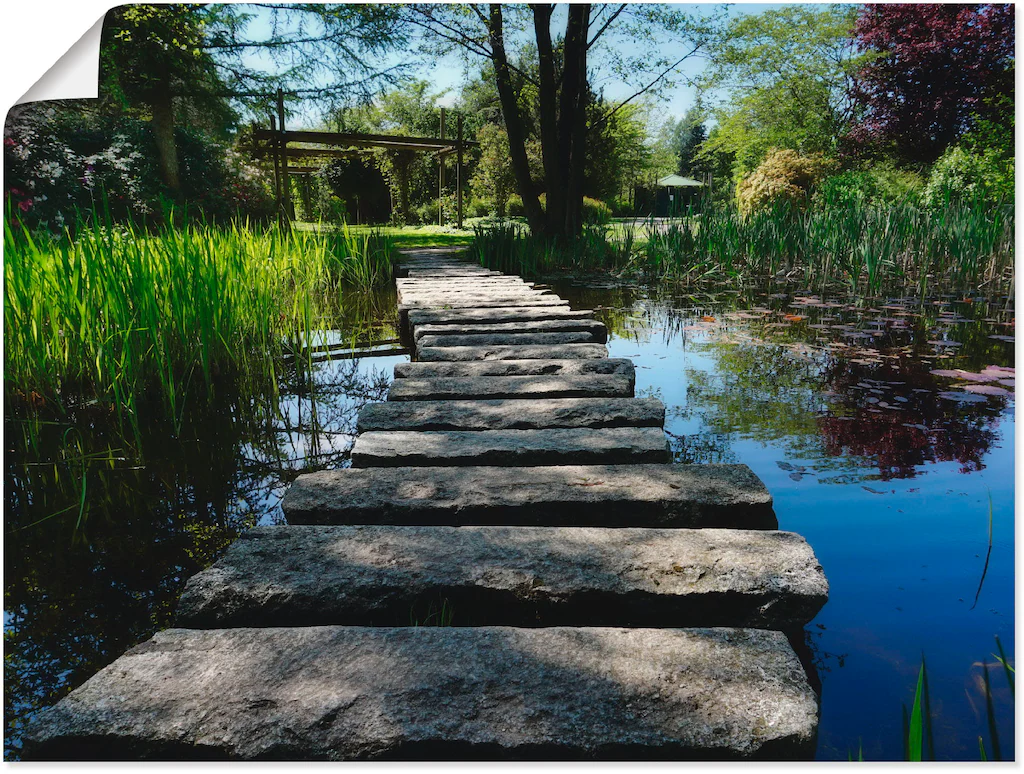 Artland Wandbild »Weg am Teich«, Gewässer, (1 St.) günstig online kaufen