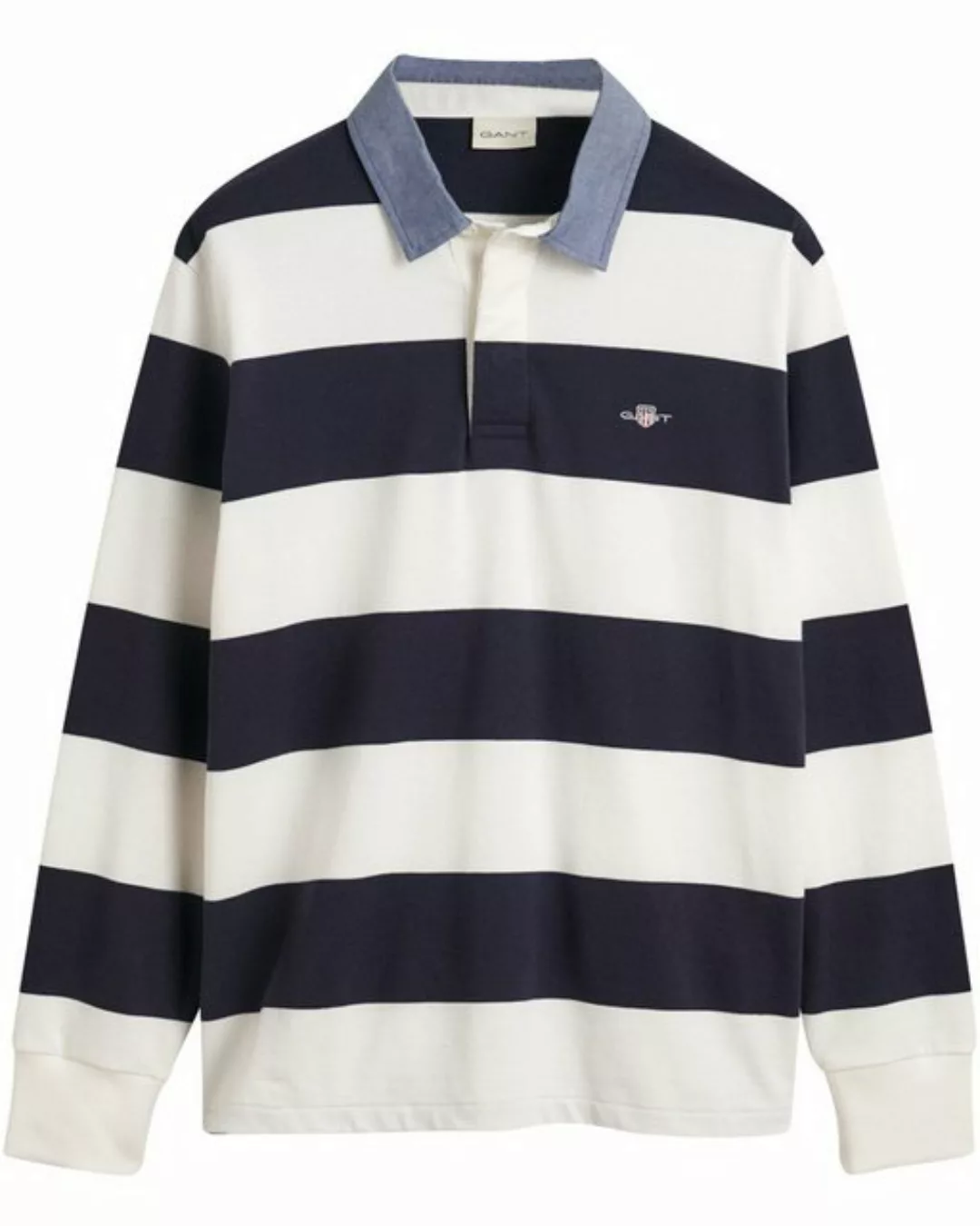 Gant Langarmshirt REG CHAMBRAY STRIPE HEAVY RUGGER günstig online kaufen