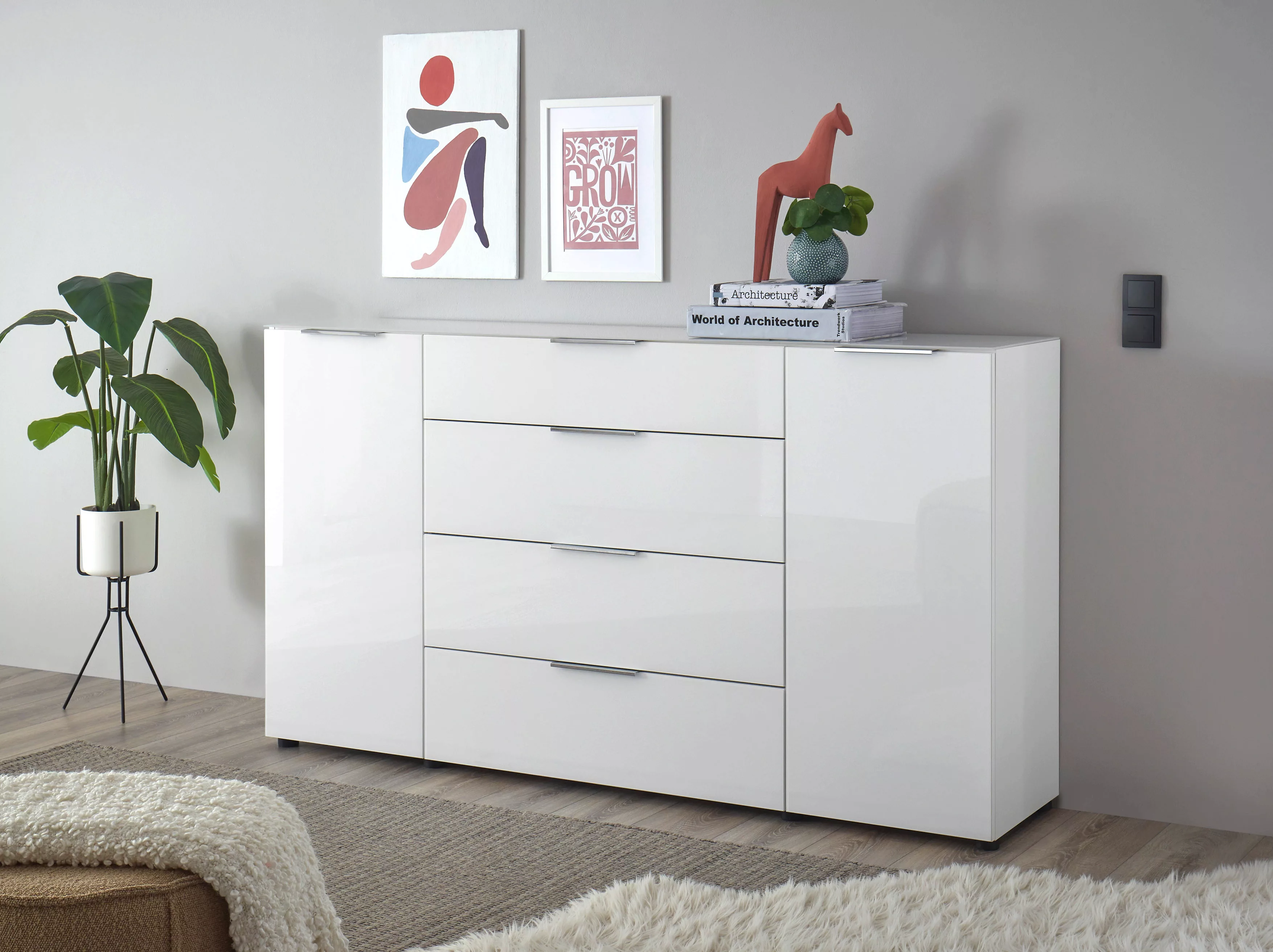 HBZ Sideboard "Santorin Kommode mit Schubkästen, BxHxT 180x99x40 cm", (1 St günstig online kaufen