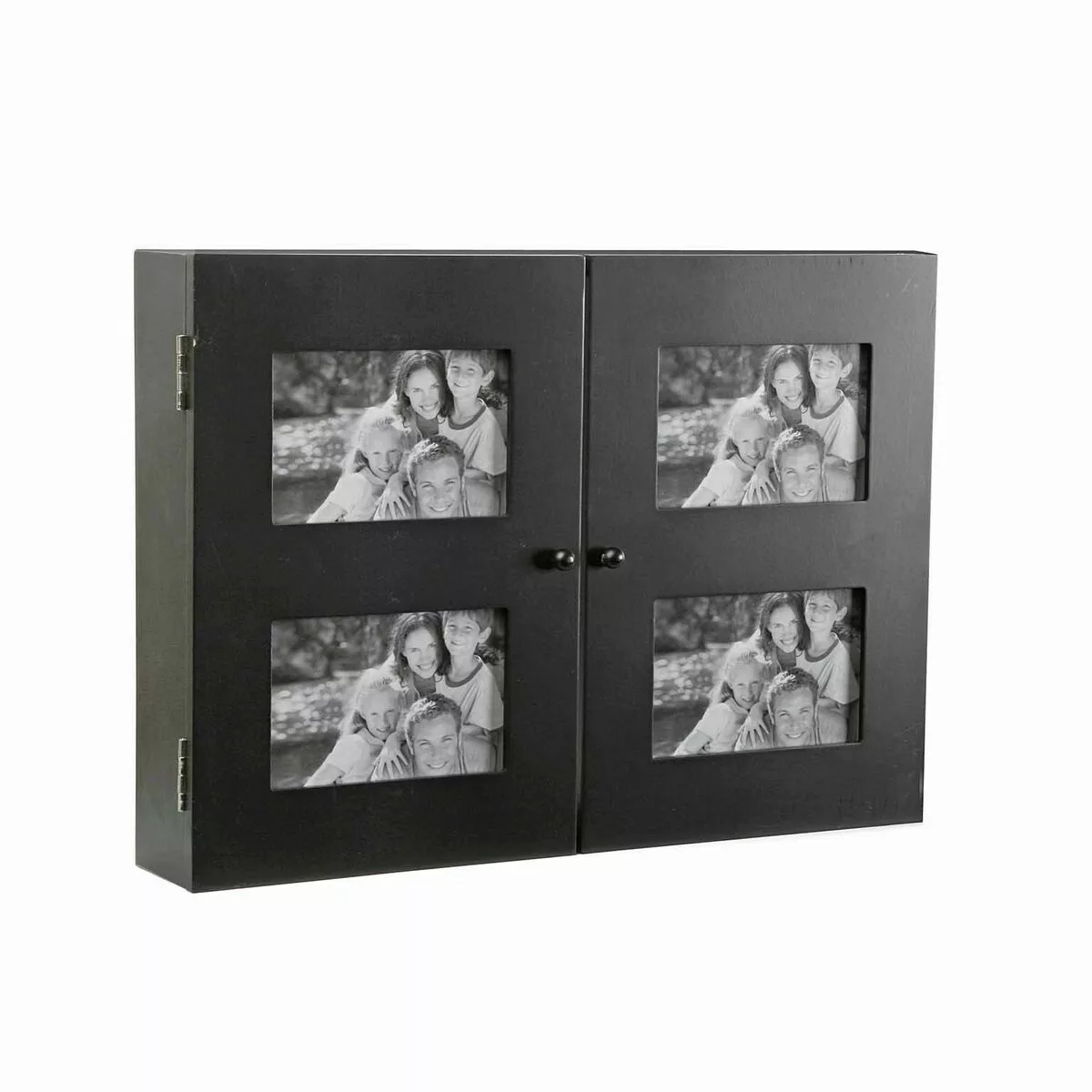 Schlüsselschrank Versa   Schwarz Holz (8,5 X 33 X 46 Cm) günstig online kaufen