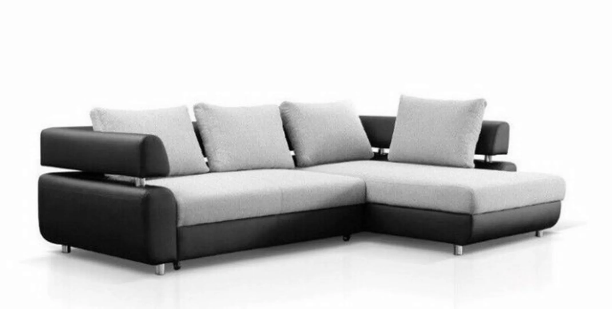 JVmoebel Ecksofa Ecksofa Wohnlandschaft + Bettfunktion Sofa Ecksofa Couch E günstig online kaufen