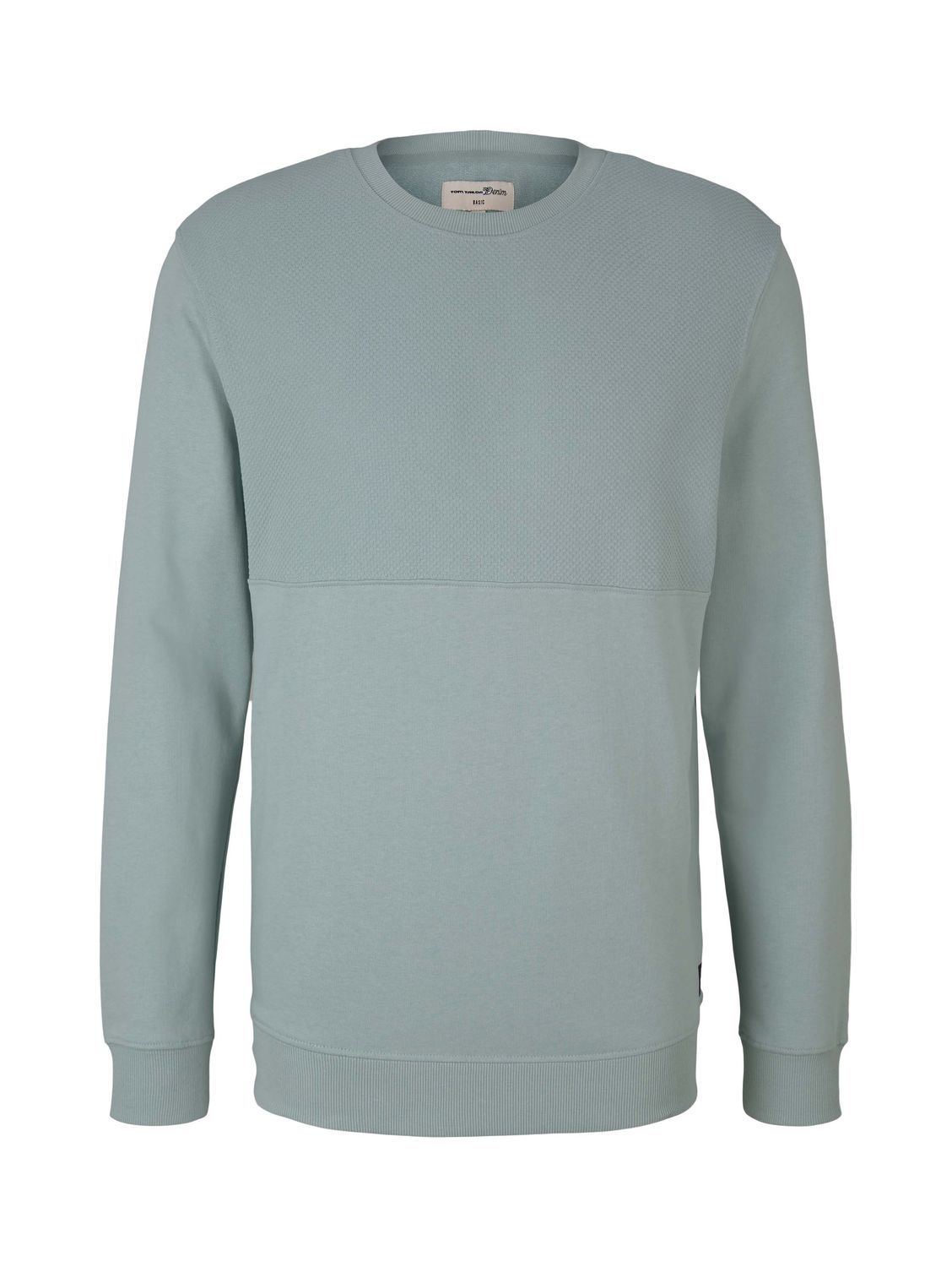 Tom Tailor Denim Herren Sweatshirt CREW-NECK STRUCTURE günstig online kaufen