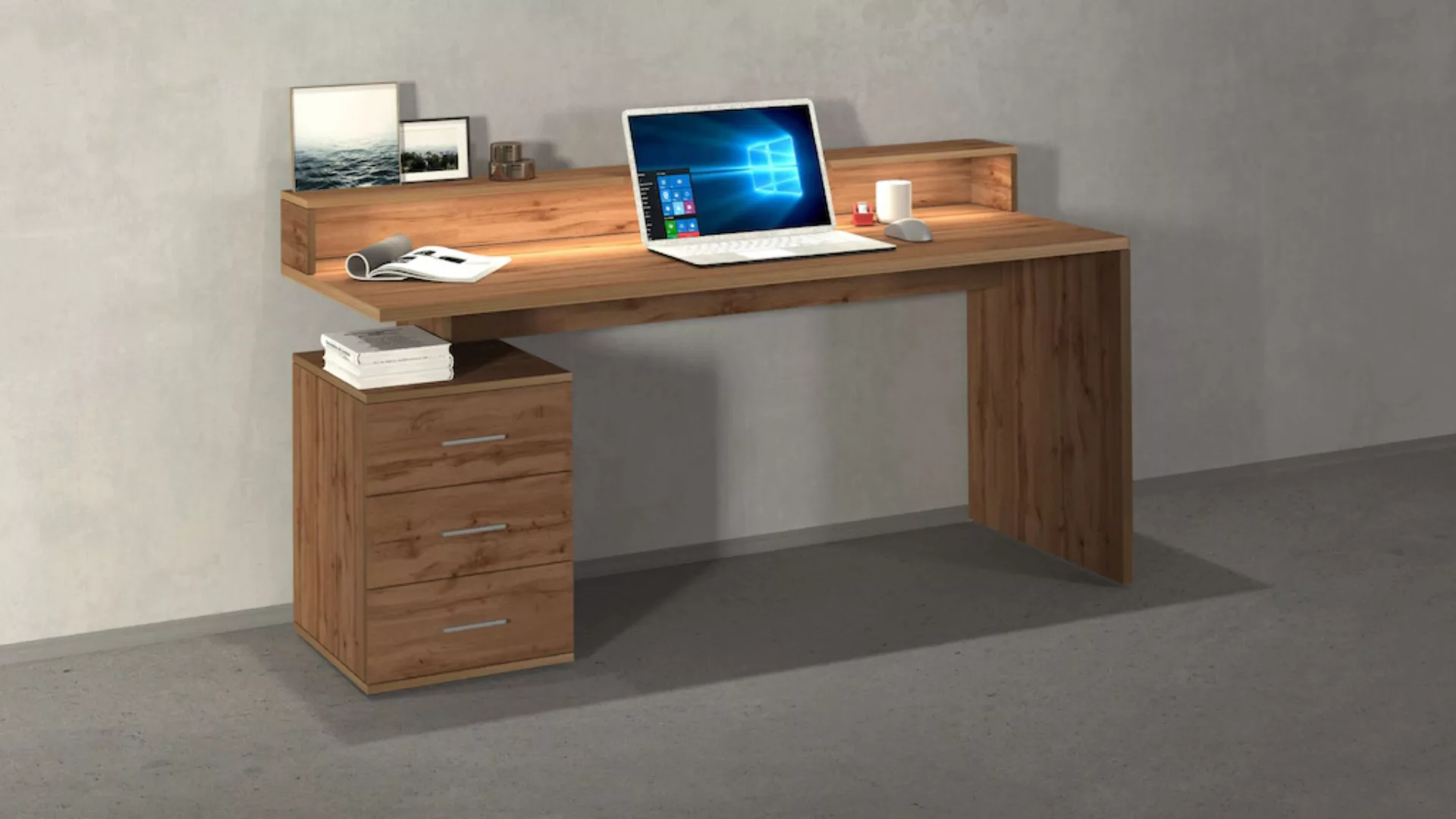 INOSIGN Schreibtisch "NEW SELINA", mit Schreibtischaufsatz, hochwertiges it günstig online kaufen