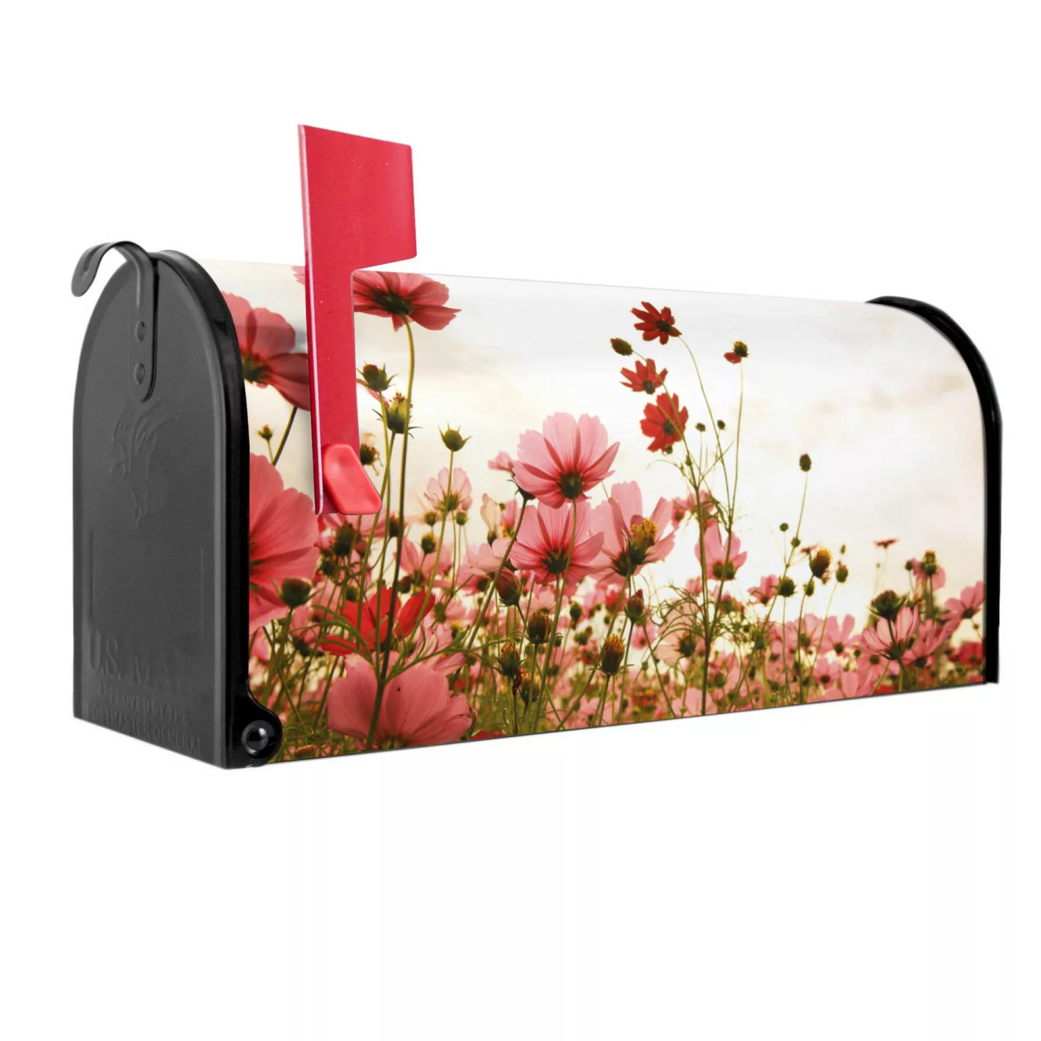 Banjado Amerikanischer Briefkasten Schwarz 48x22x16cm US Mailbox Letterbox günstig online kaufen