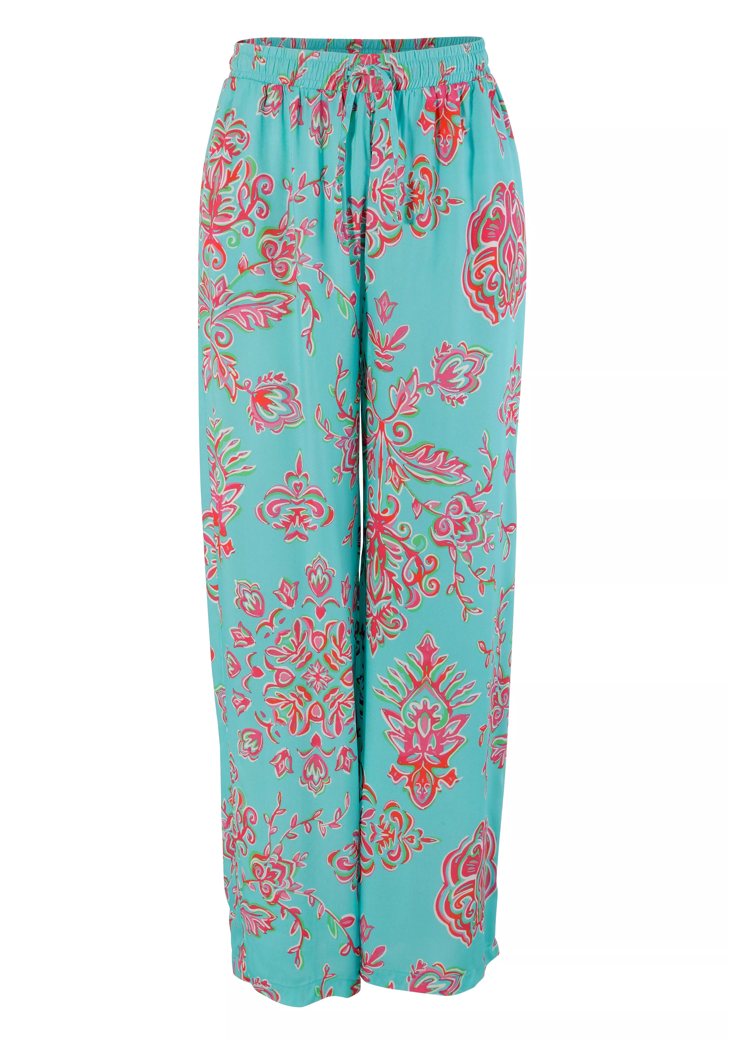 Aniston CASUAL Schlupfhose, mit fantasievollem Blumendruck- jedes Teil ein günstig online kaufen