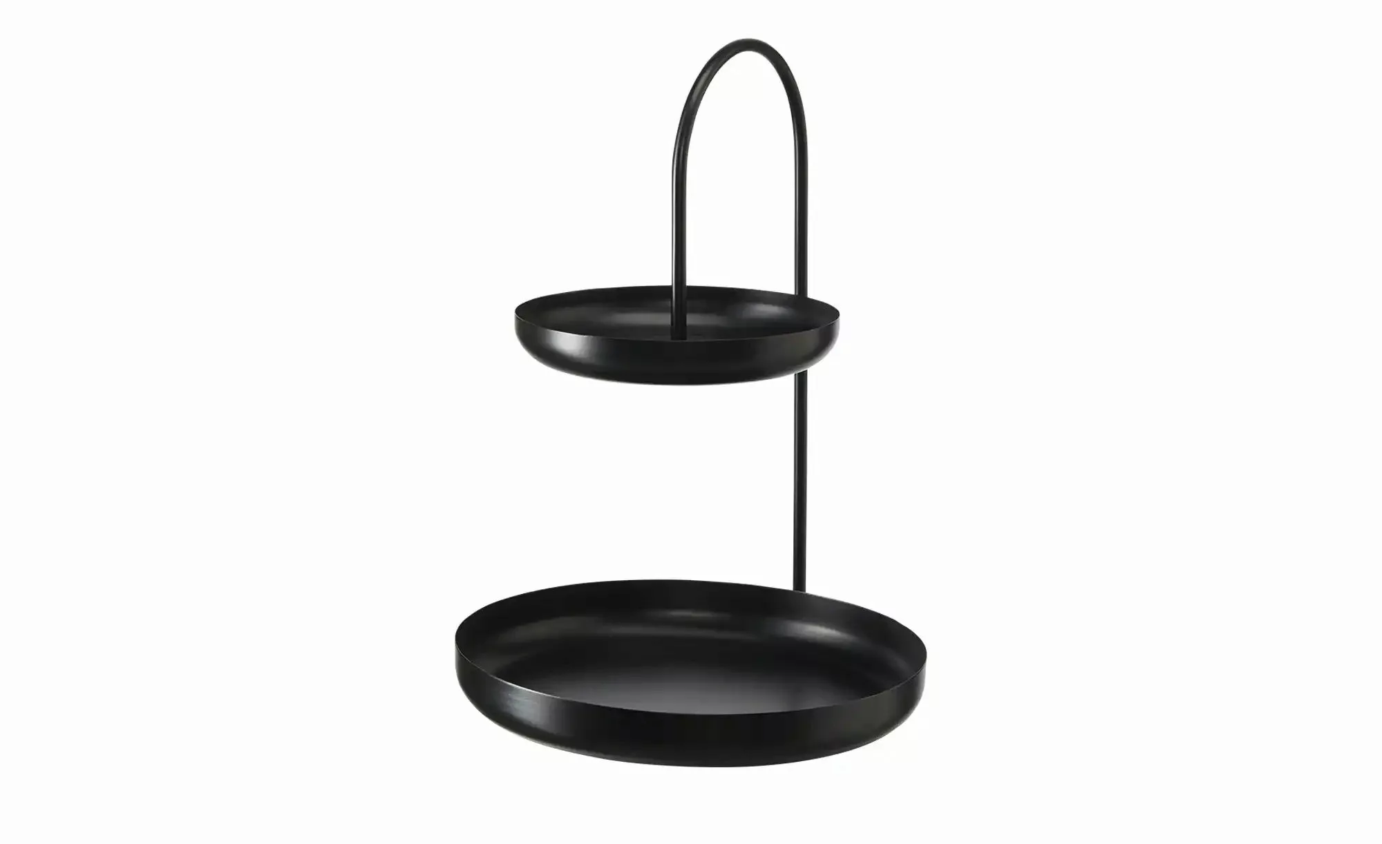 HOME STORY Etagere ¦ schwarz ¦ Metall ¦ Maße (cm): H: 40  Ø: 28 Geschirr > günstig online kaufen