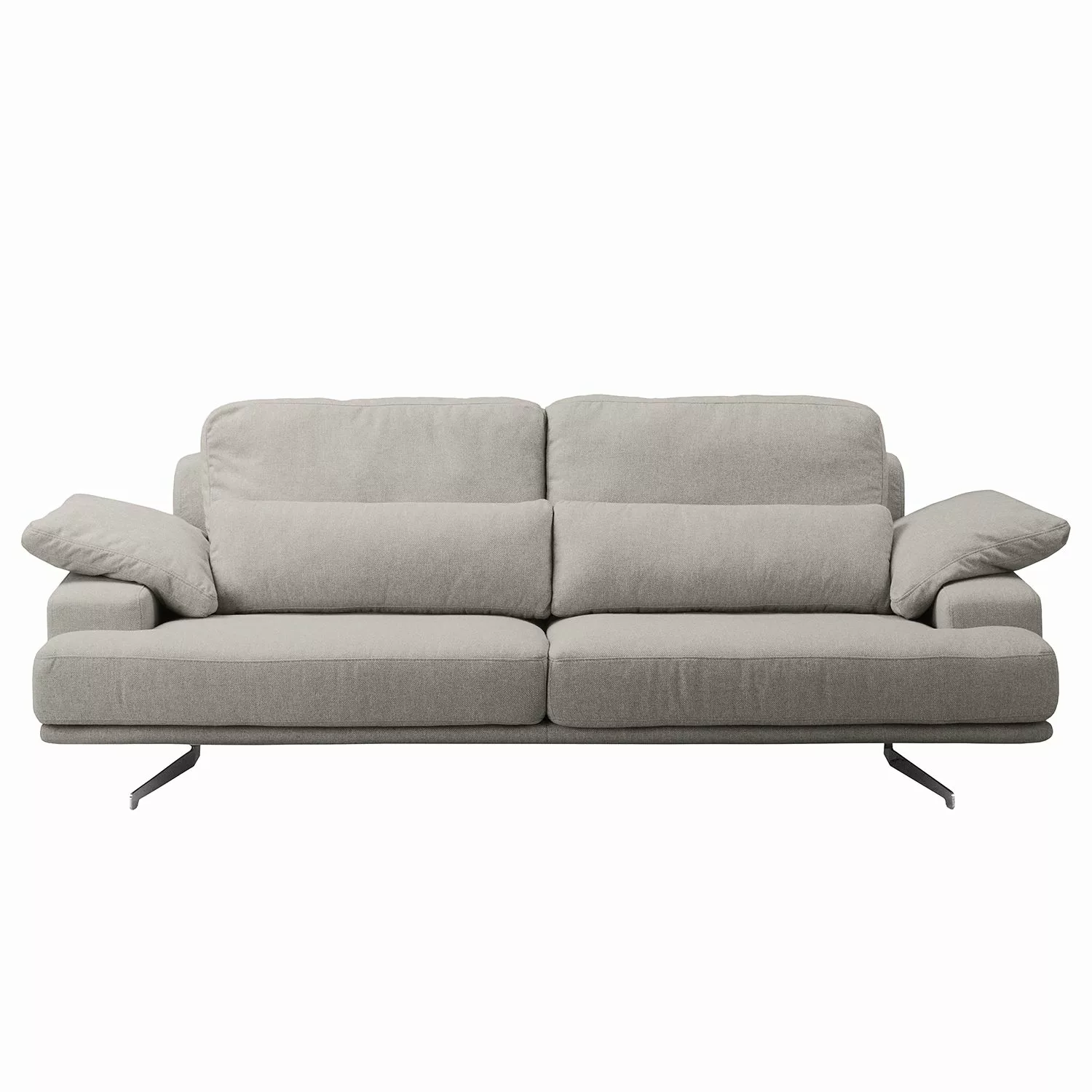 home24 Fredriks Sofa Lurrip II 3-Sitzer Grau Webstoff 237x86x109 cm günstig online kaufen