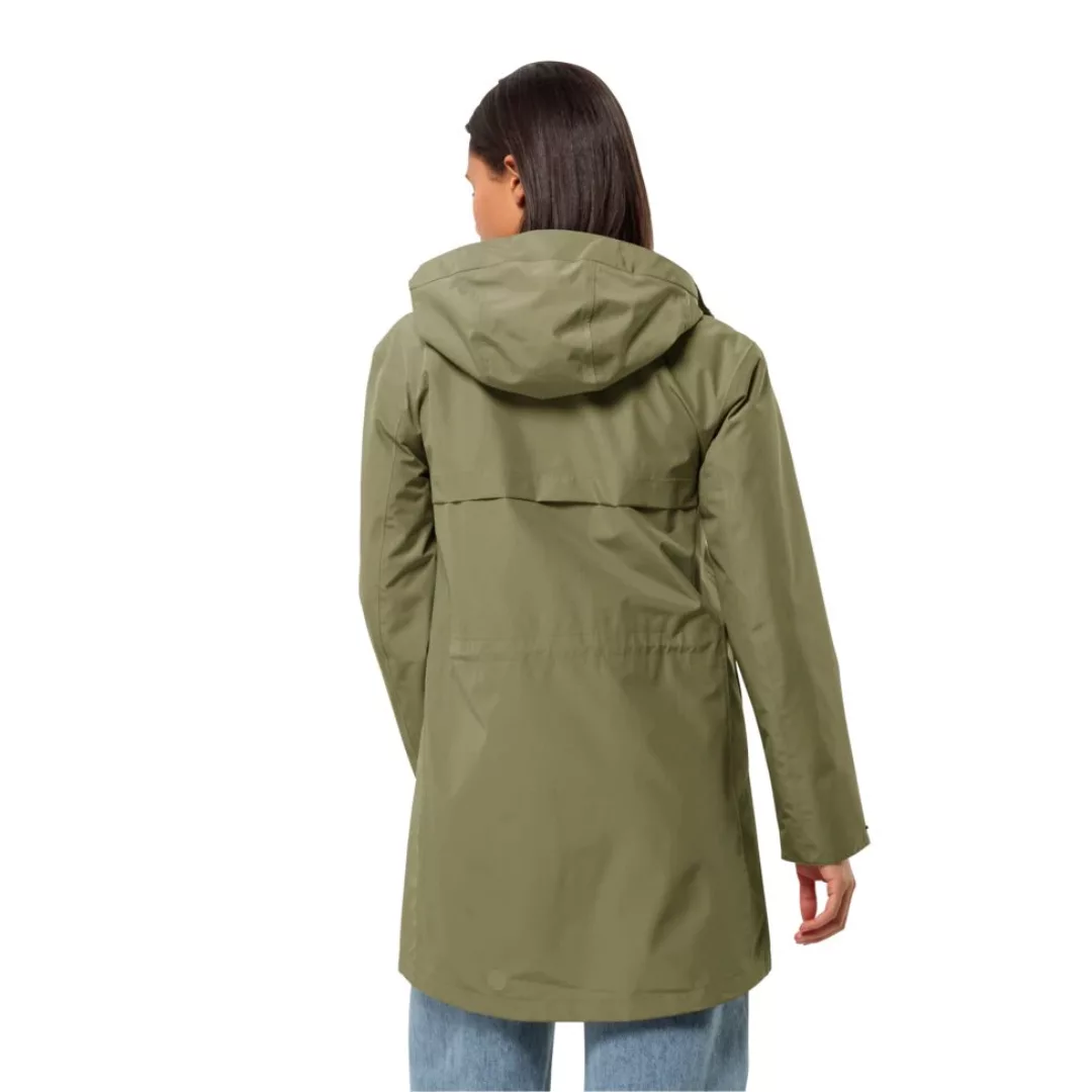 Jack Wolfskin Funktionsmantel "CAPE WEST COAT W", Kapuze ist fest mit der J günstig online kaufen