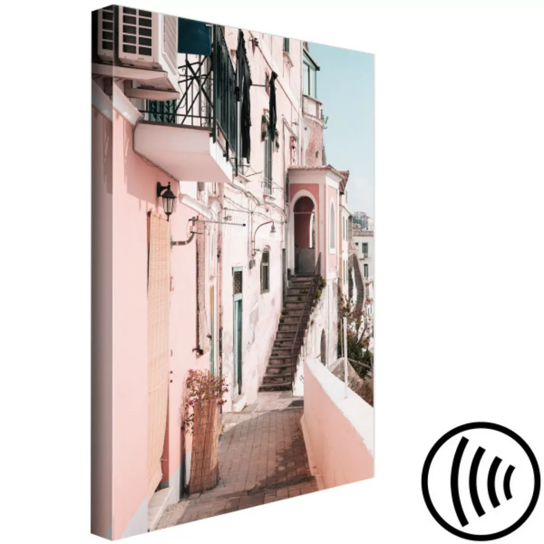Wandbild Architektur in Amalfi - ein Pastellgebäude in Süditalien XXL günstig online kaufen