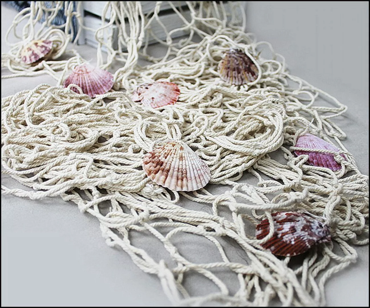 Yudu Hängedekoration Dekonetz Fischernetz mit Muscheln günstig online kaufen