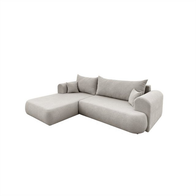 Fun Möbel Ecksofa Schlafsofa Sofa ANIKE in Stoff Now or Never, Ottomane Lin günstig online kaufen