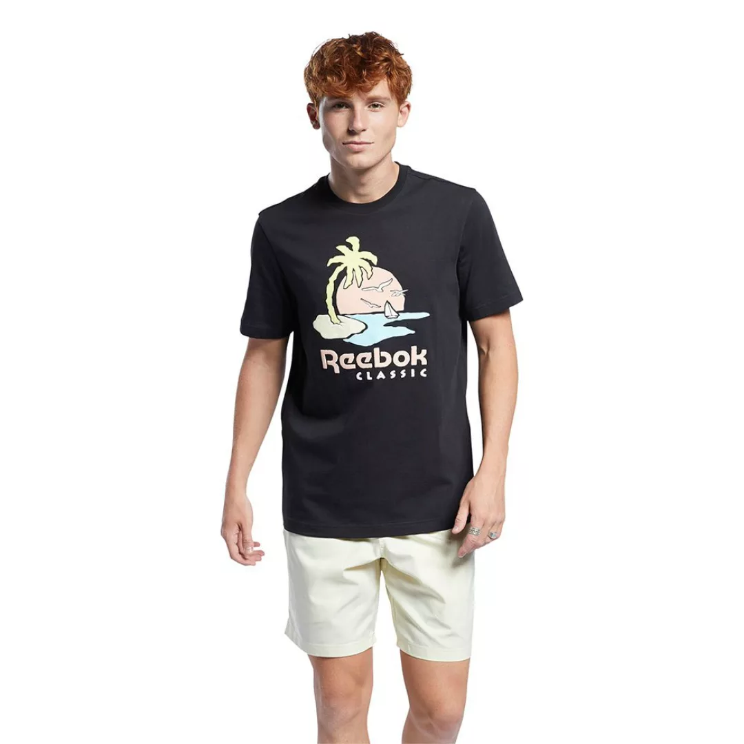 Reebok Classics Summer Retreat Graphic Kurzärmeliges T-shirt M Black günstig online kaufen