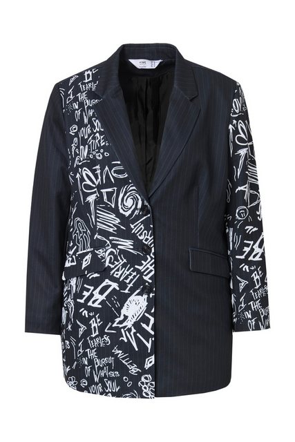 Angel of Style Blusenblazer Blazer oversized Nadelstreifen Metallic-Print günstig online kaufen