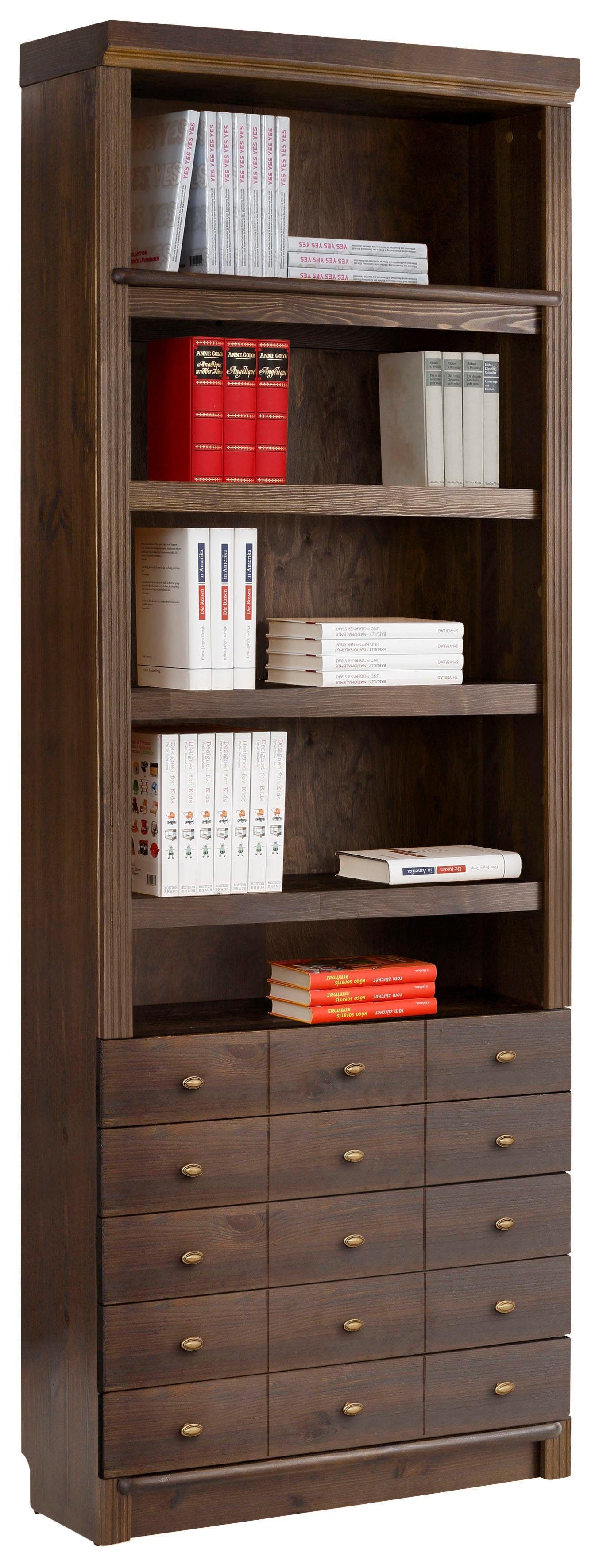 Home affaire Bücherregal "Soeren", aus massiver Kiefer, in 2 Höhen, Tiefe 2 günstig online kaufen