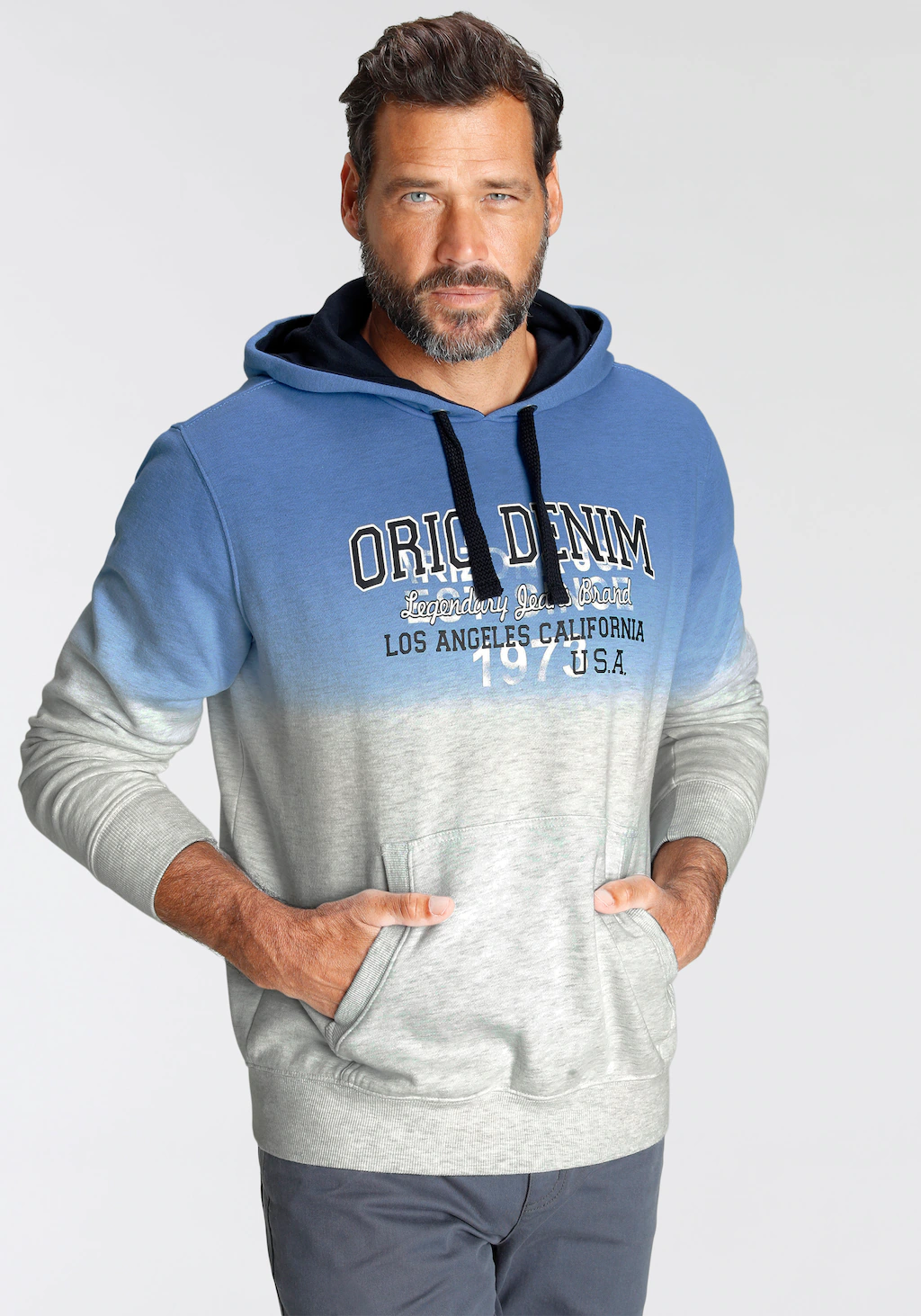 Arizona Kapuzensweatshirt mit modischem Farbverlauf günstig online kaufen
