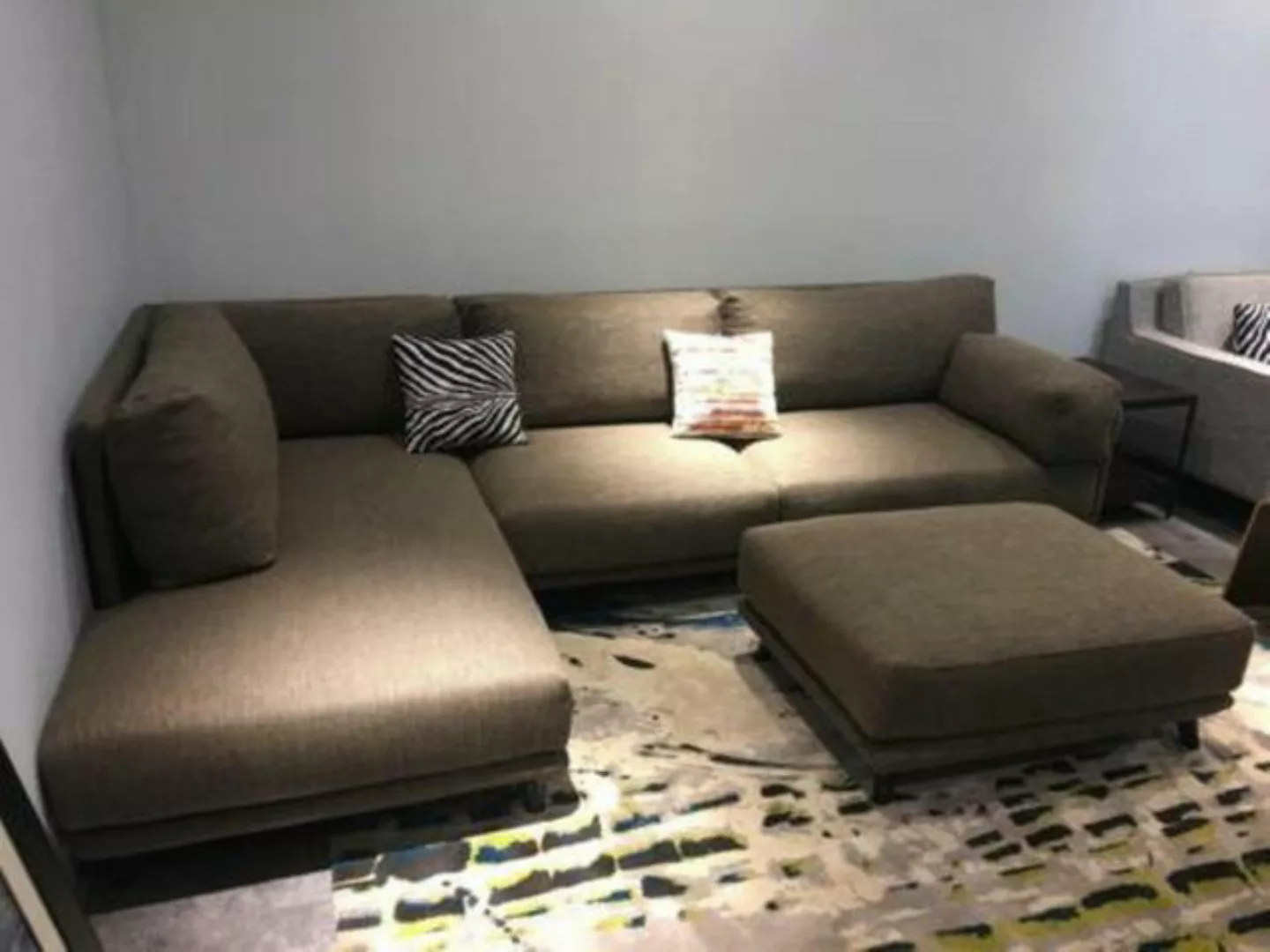 JVmoebel Ecksofa Stilvolles Graues Ecksofa Polstermöbel Design Modern Neu, günstig online kaufen