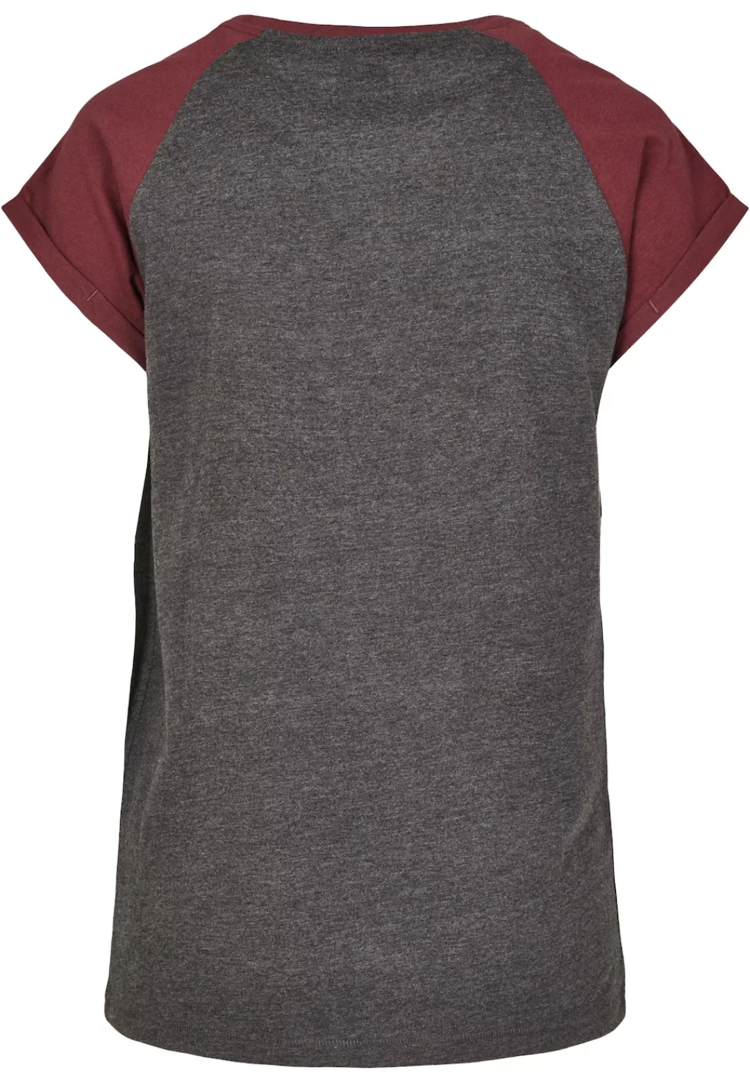 URBAN CLASSICS Kurzarmshirt "Urban Classics Damen Ladies Contrast Raglan Te günstig online kaufen