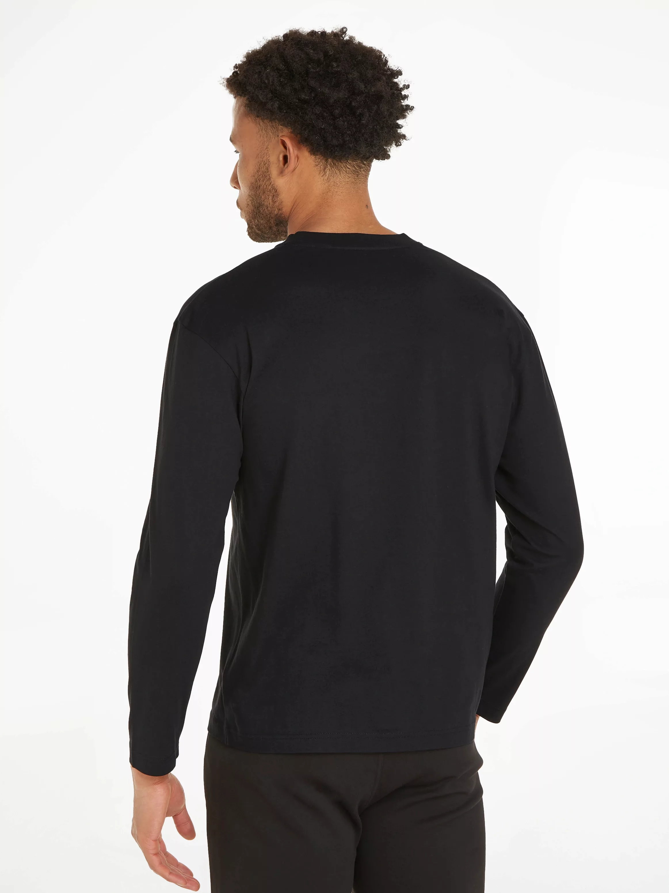 Calvin Klein Langarmshirt COTTON COMFORT LS T-SHIRT mit Logopatch günstig online kaufen