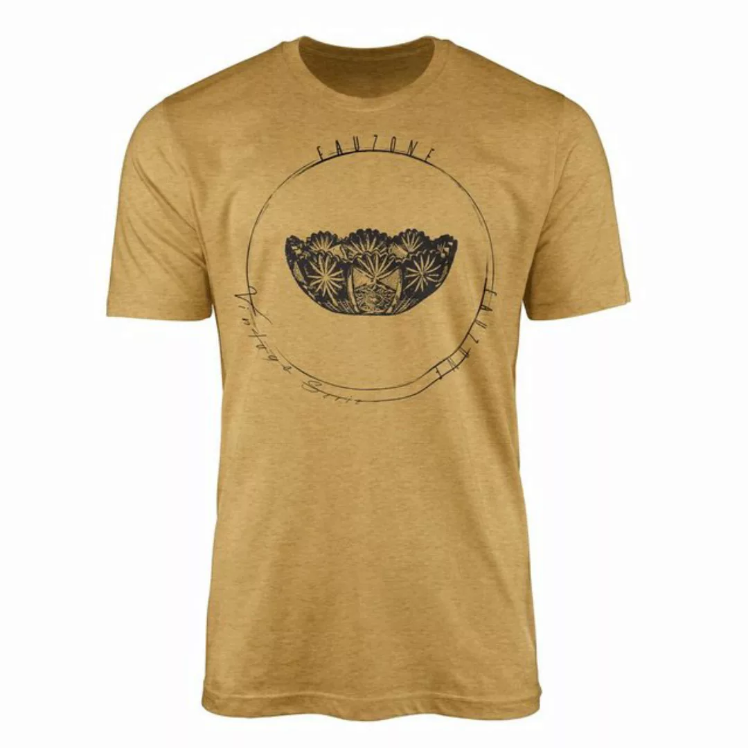 Sinus Art T-Shirt Vintage Herren T-Shirt Kristallschale günstig online kaufen