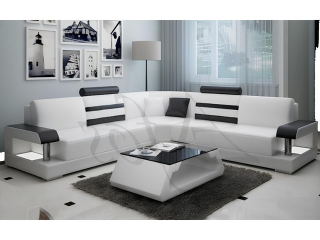 Xlmoebel Ecksofa Neue Ledersofa-Eckgarnitur Wohnlandschaft - 2723B, Hergest günstig online kaufen