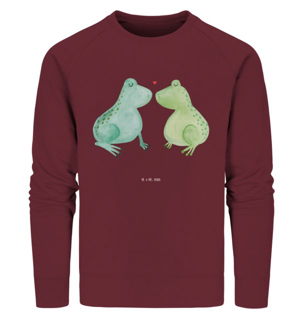 Mr. & Mrs. Panda Longpullover Größe XS Frosch Liebe - Burgundy - Geschenk, günstig online kaufen